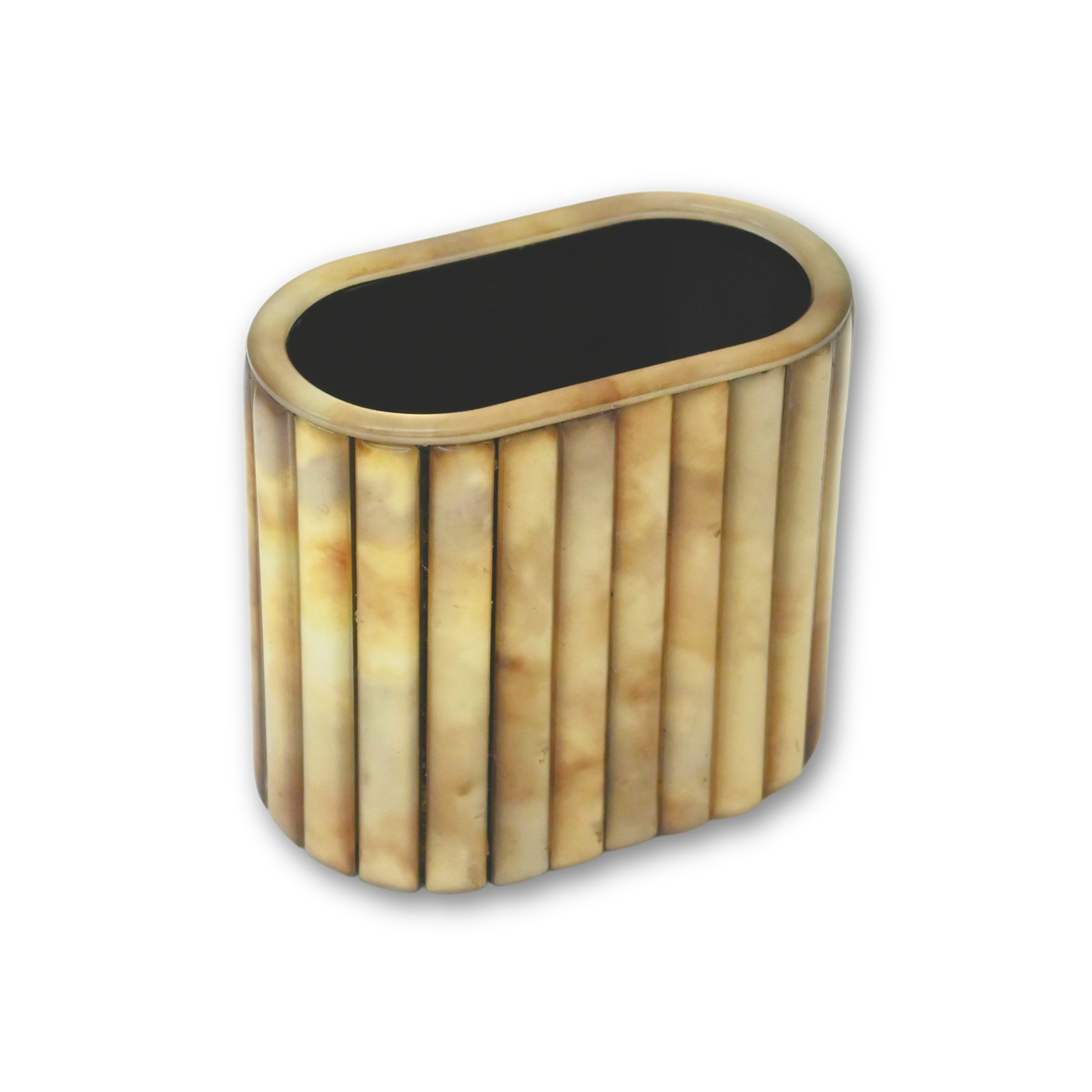 Metallic Silver: Capsule Brush Holder