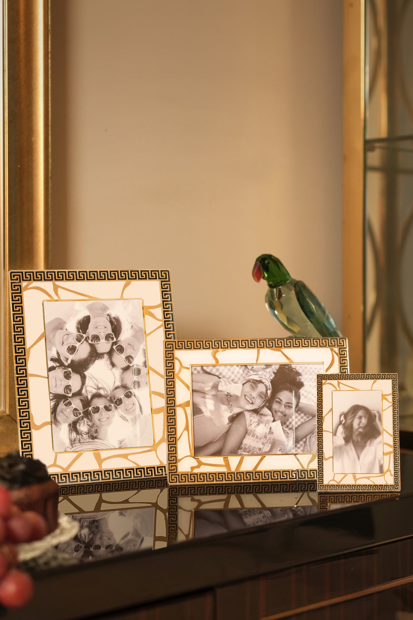 Broken Tree Black White Gold: Photo Frame