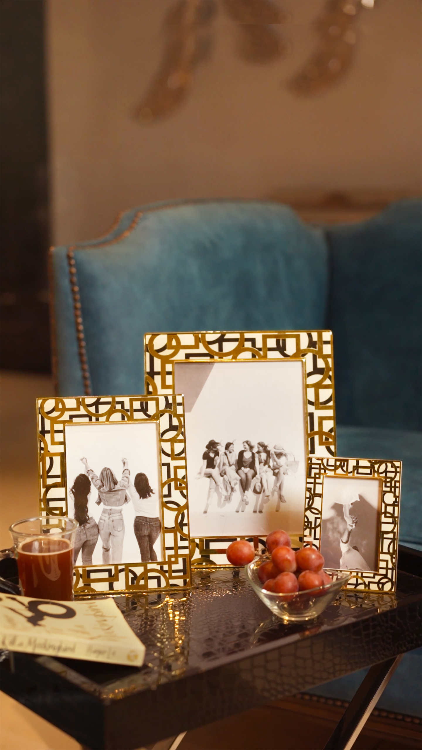 Blocks Black & Gold: Photo Frame