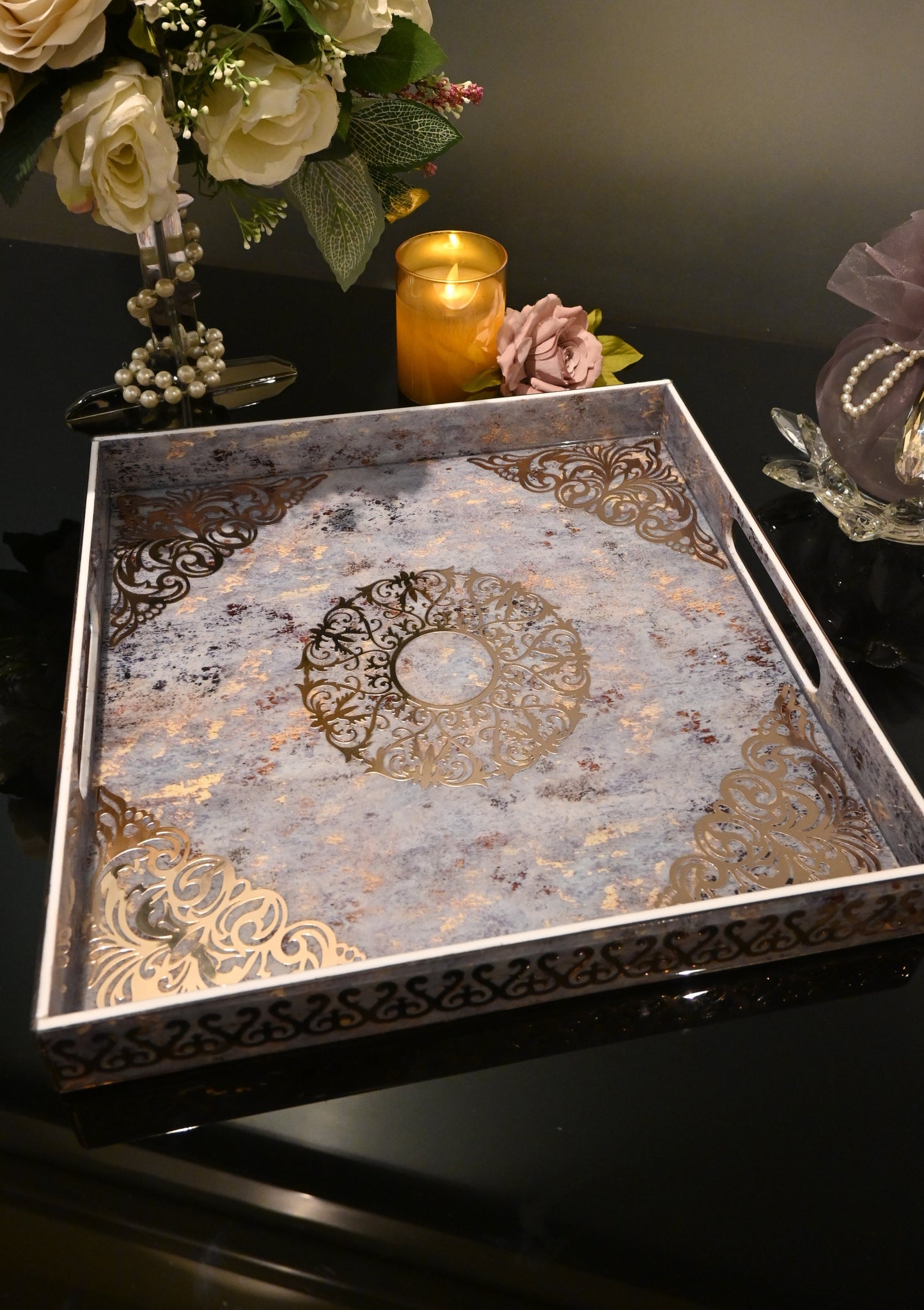 Royal Blue: 4 Wall Tray