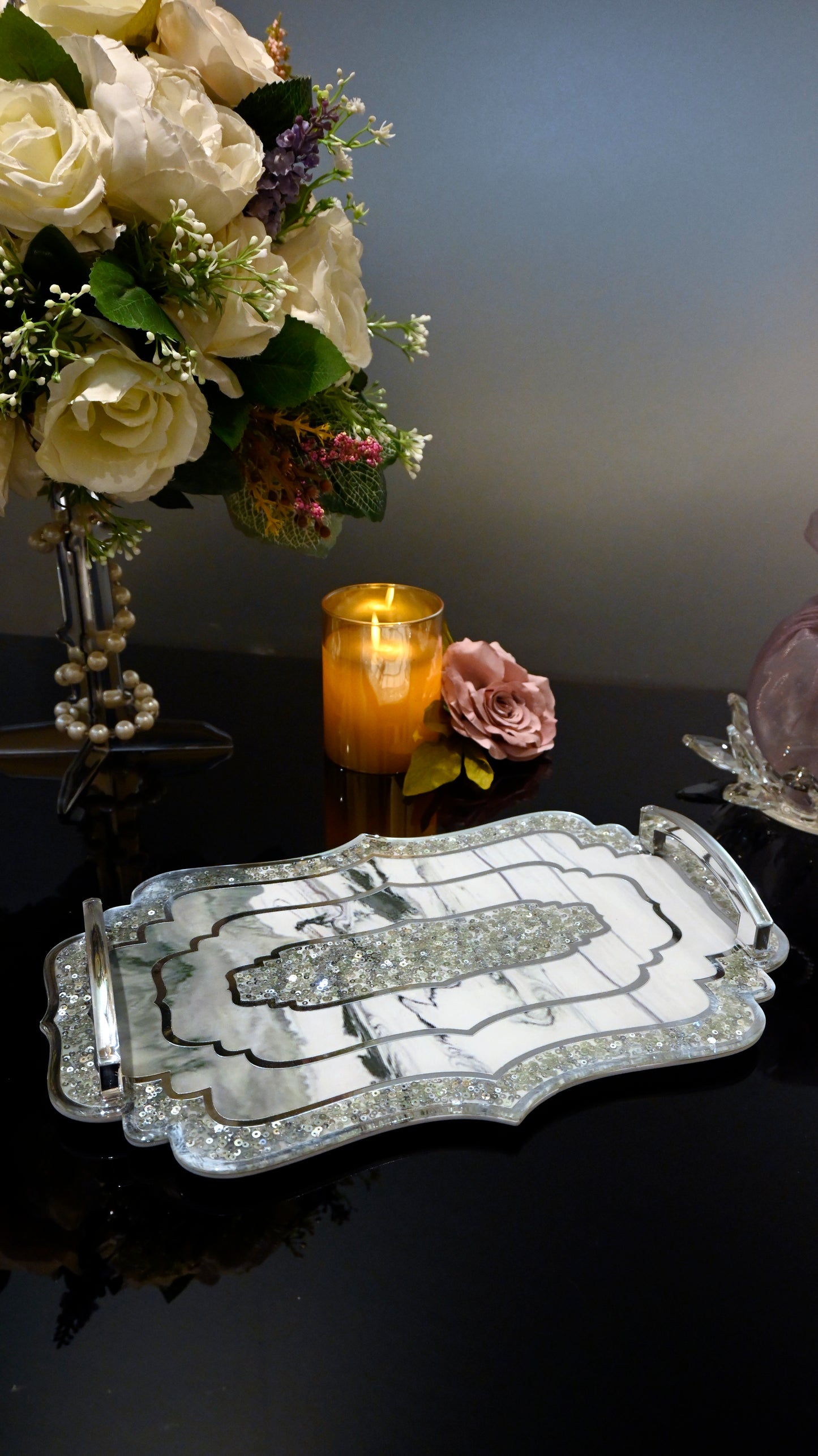 Rose Green: Medium Tray