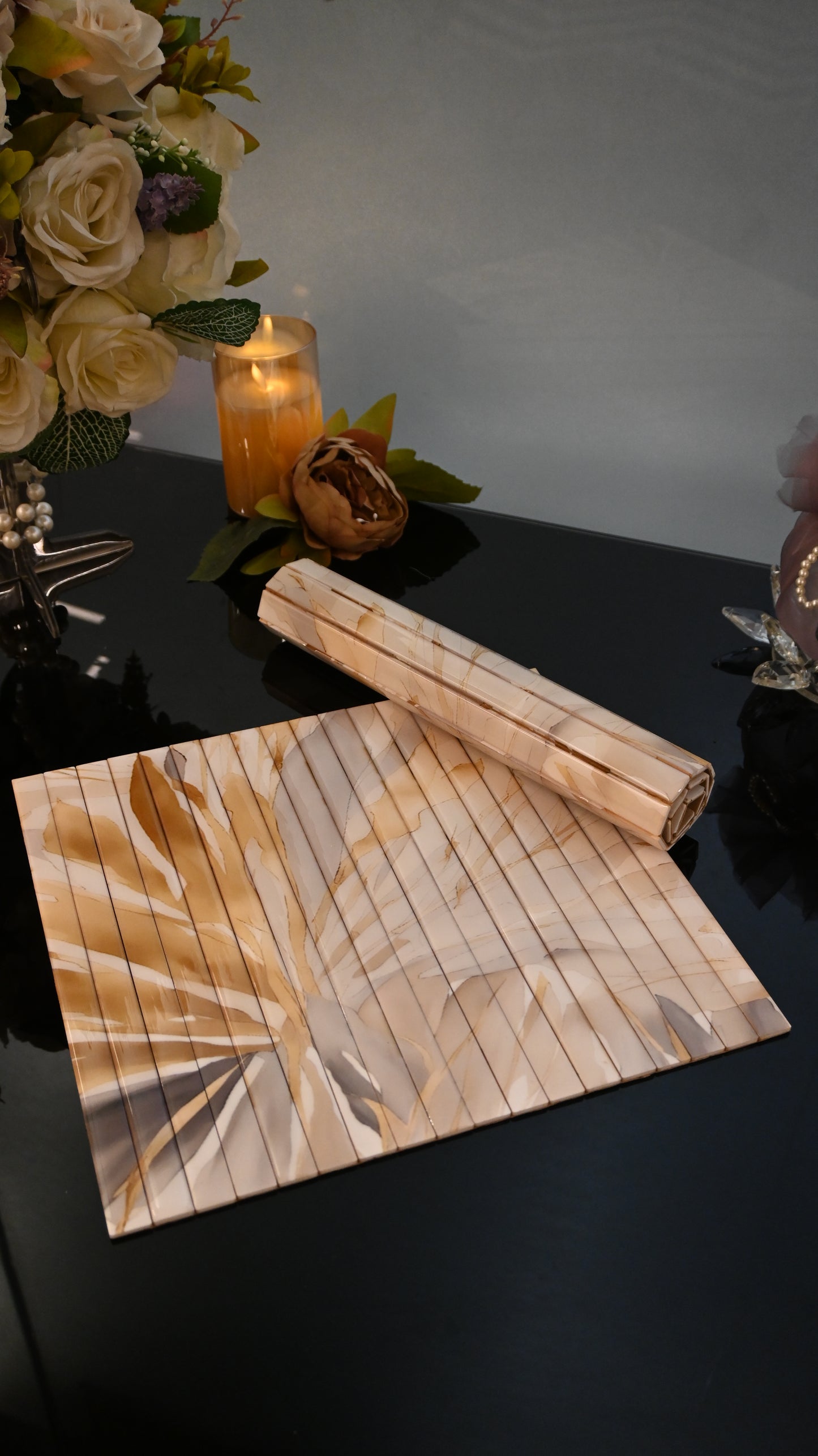 Golden Bloom: Flexi Placemat