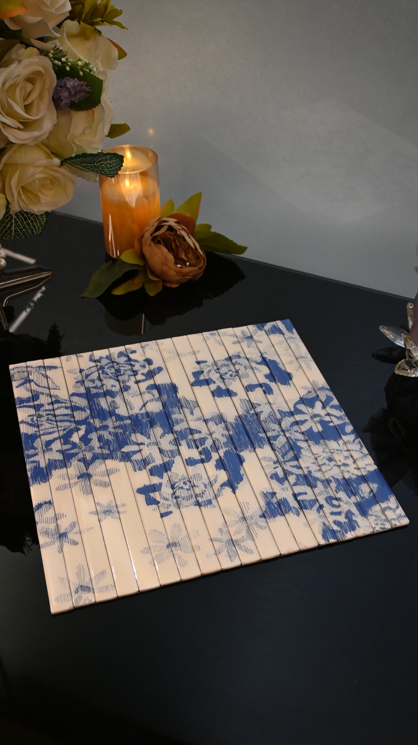Floral Blue: Flexi Placemat