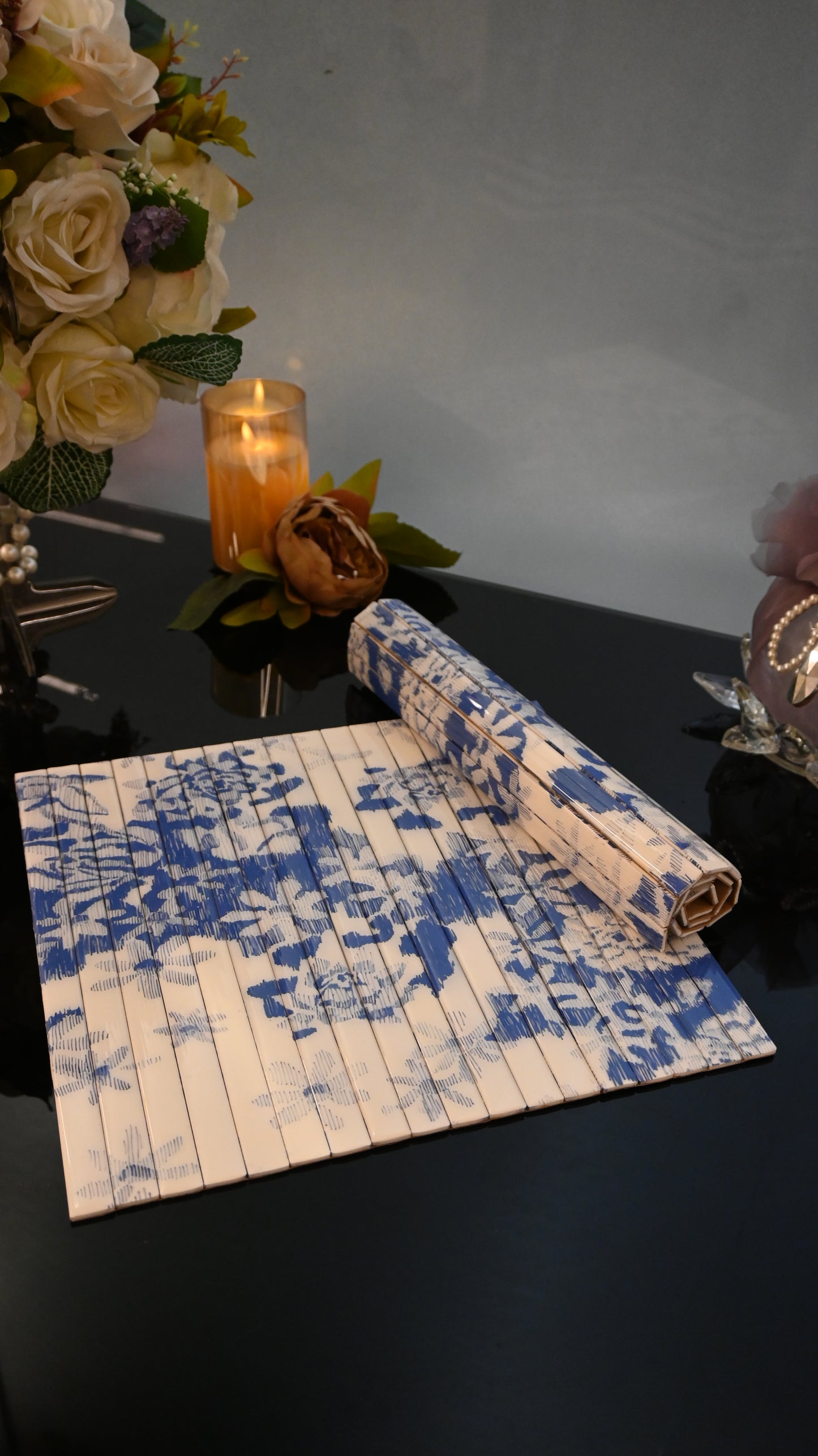 Floral Blue: Flexi Placemat