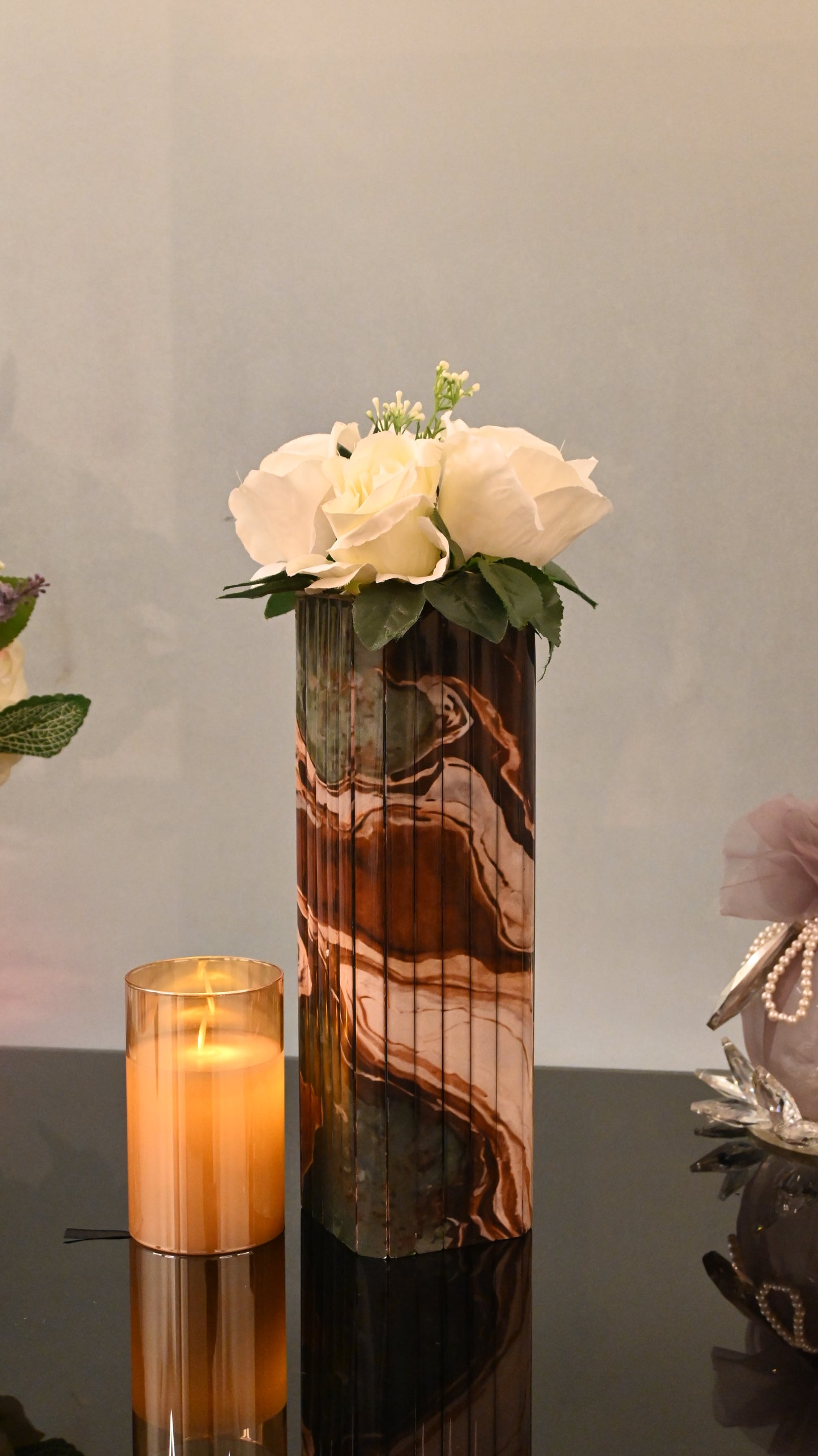 Earth Marble: Flexi Long Vase