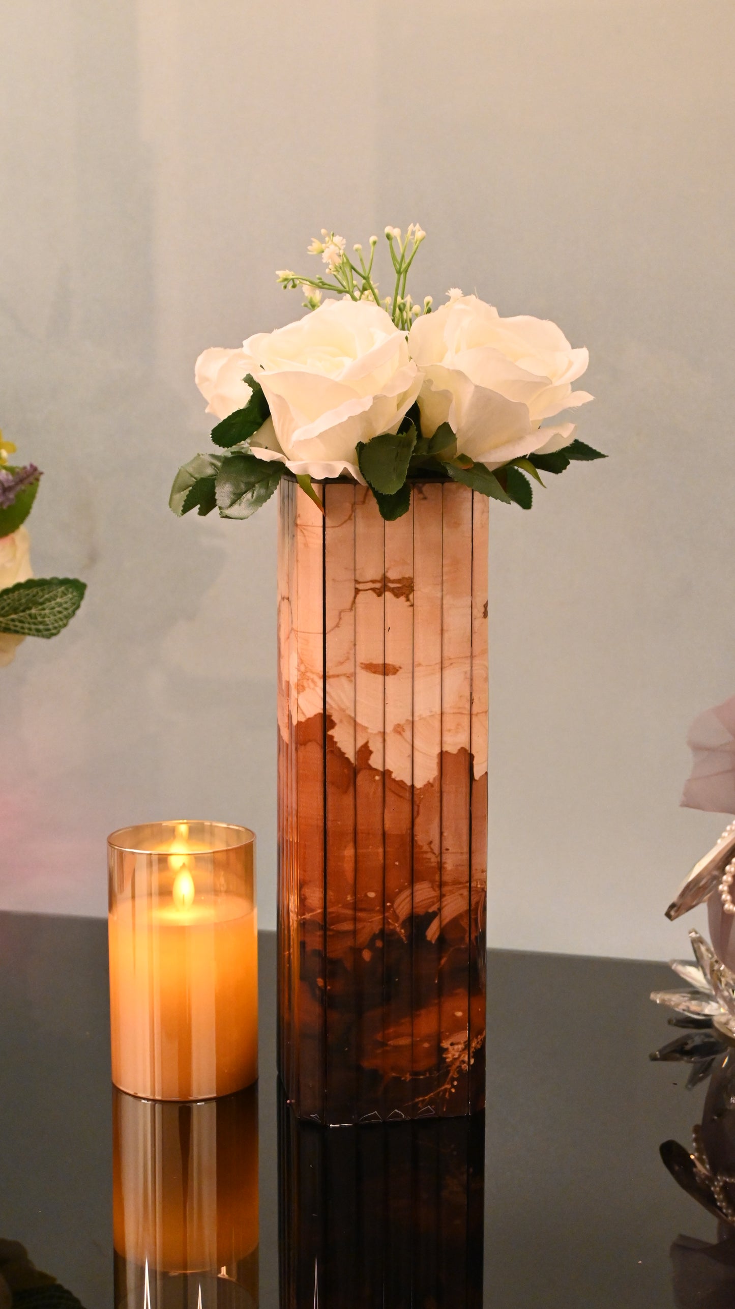 Golden Fade: Flexi Long Vase