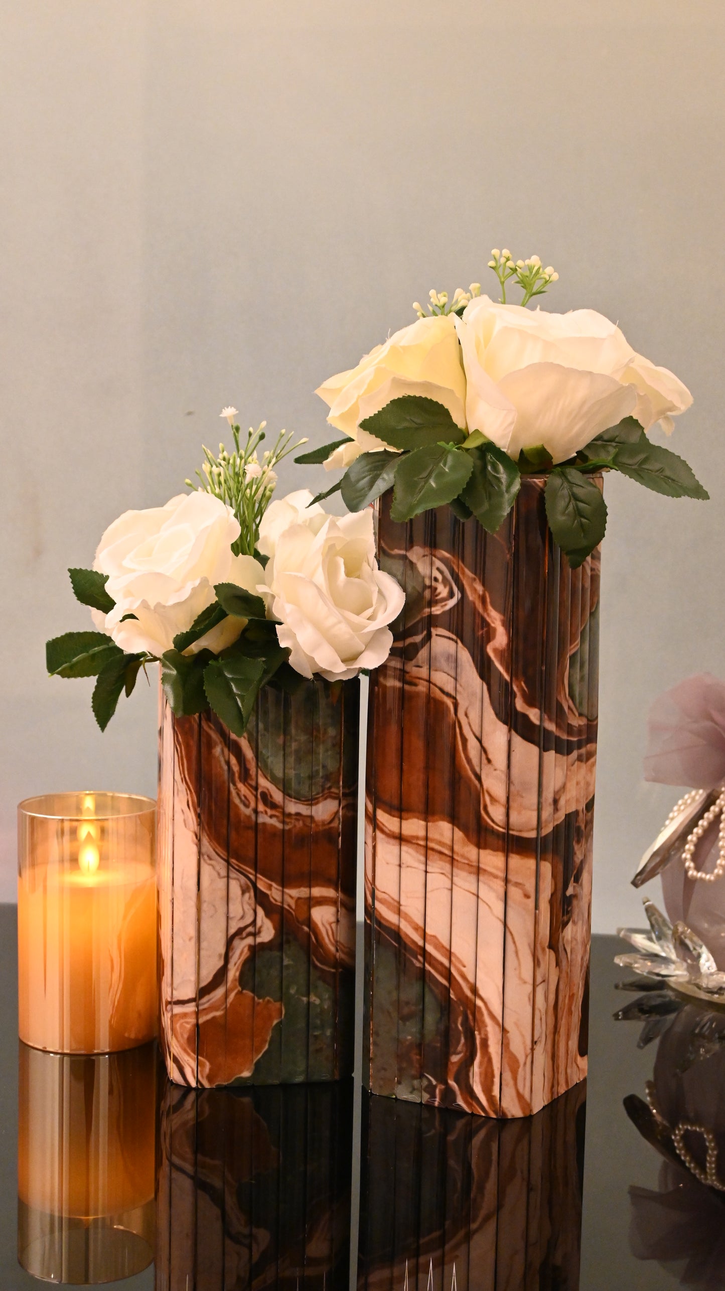 Earth Marble: Flexi Long Vase