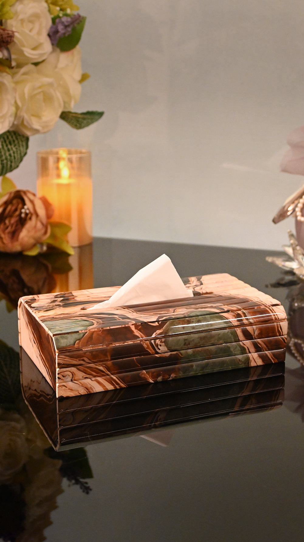 Earth Marble: Flexi Sleek Tissue Box