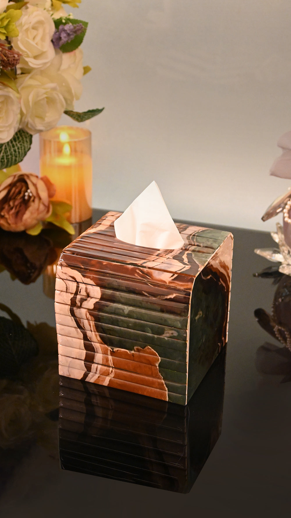 Earth Marble: Flexi Square Tissue Box