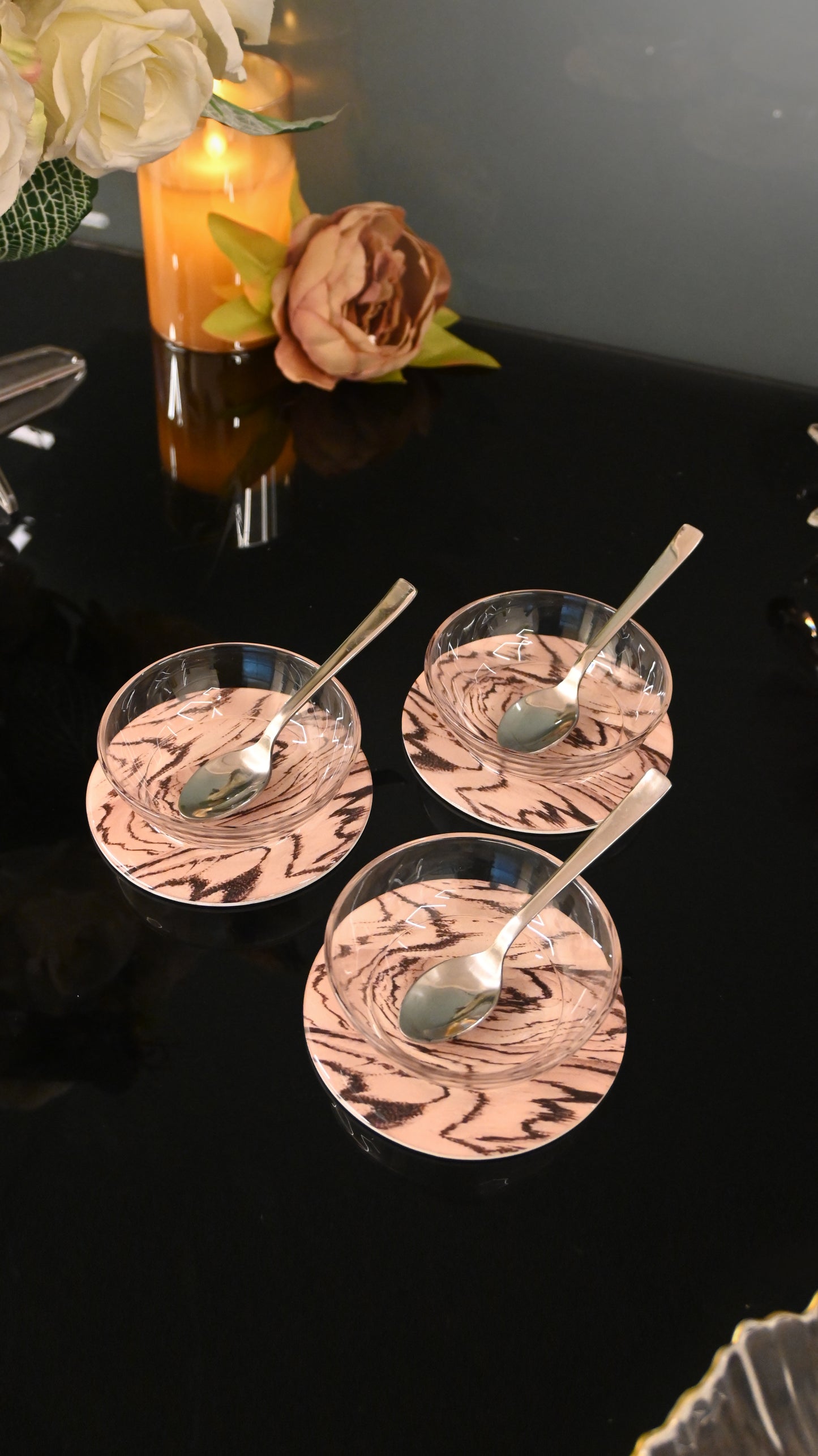 Oak Elegance: Dip Bowls (Set of 3)