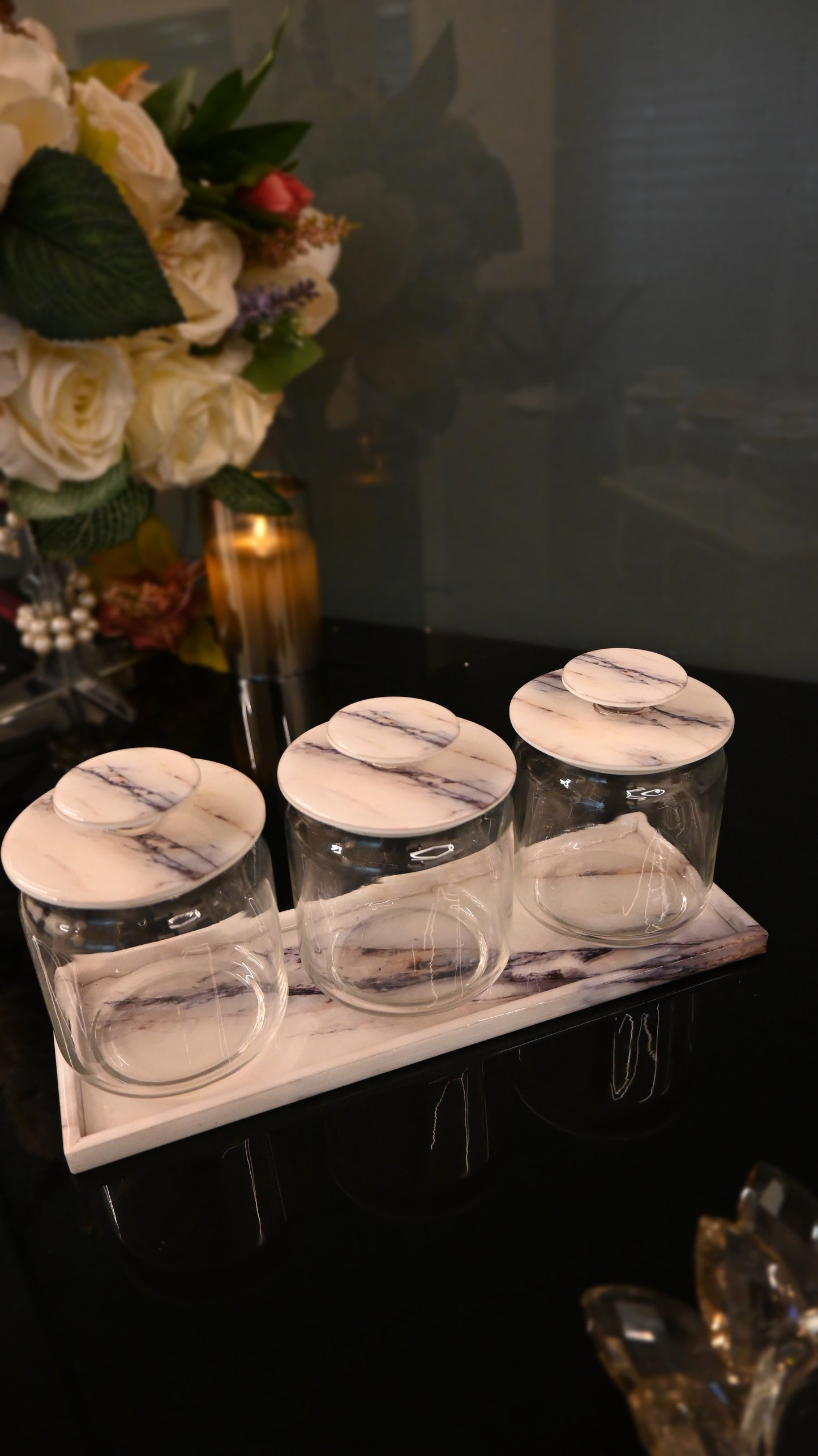 Italian Marble: Jar Platter