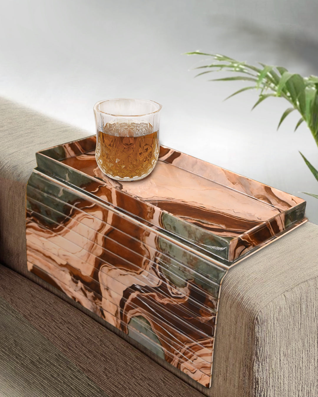 Earth Marble: Sofa Tray