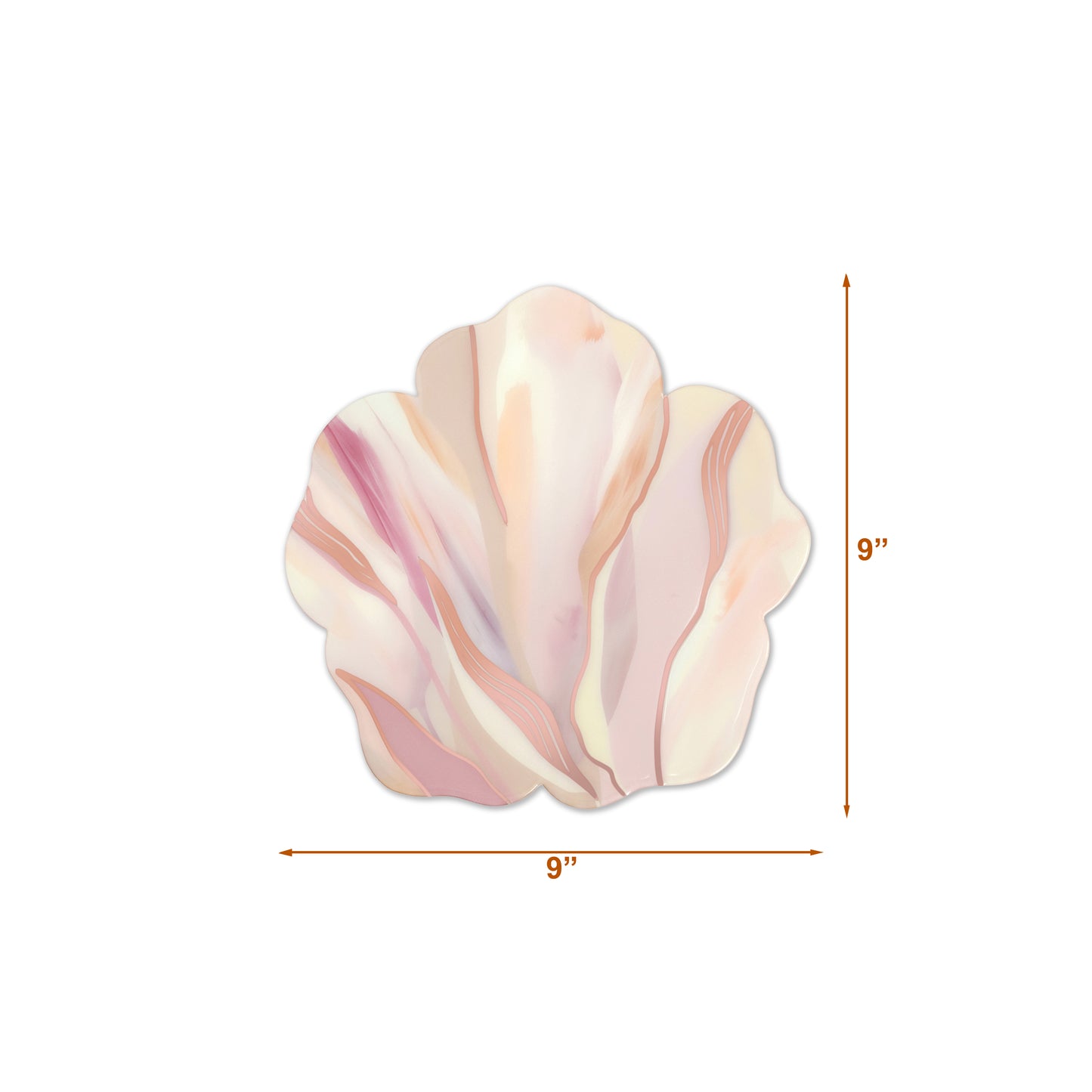 Pink Bloom: Flower Placemat with Rosegold Mirror
