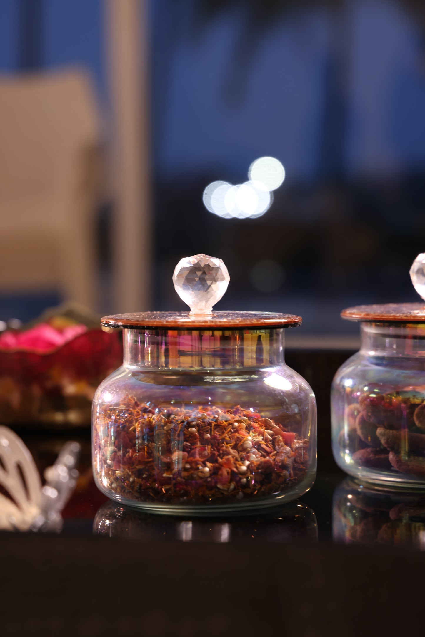 Rosegold Royal With Silver: Jar With Lid