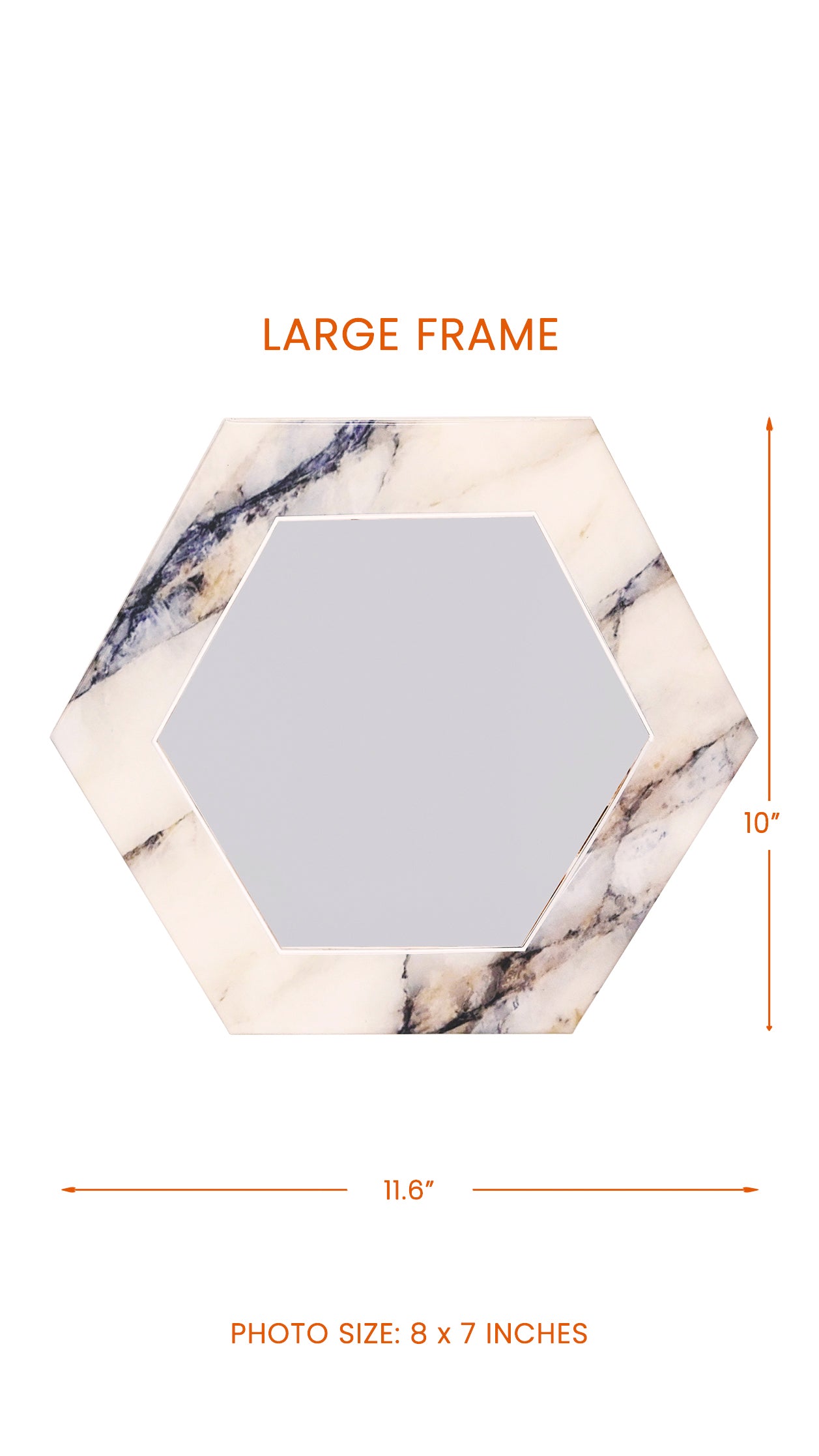 Italian Marble: Hexagonal Photo Frame