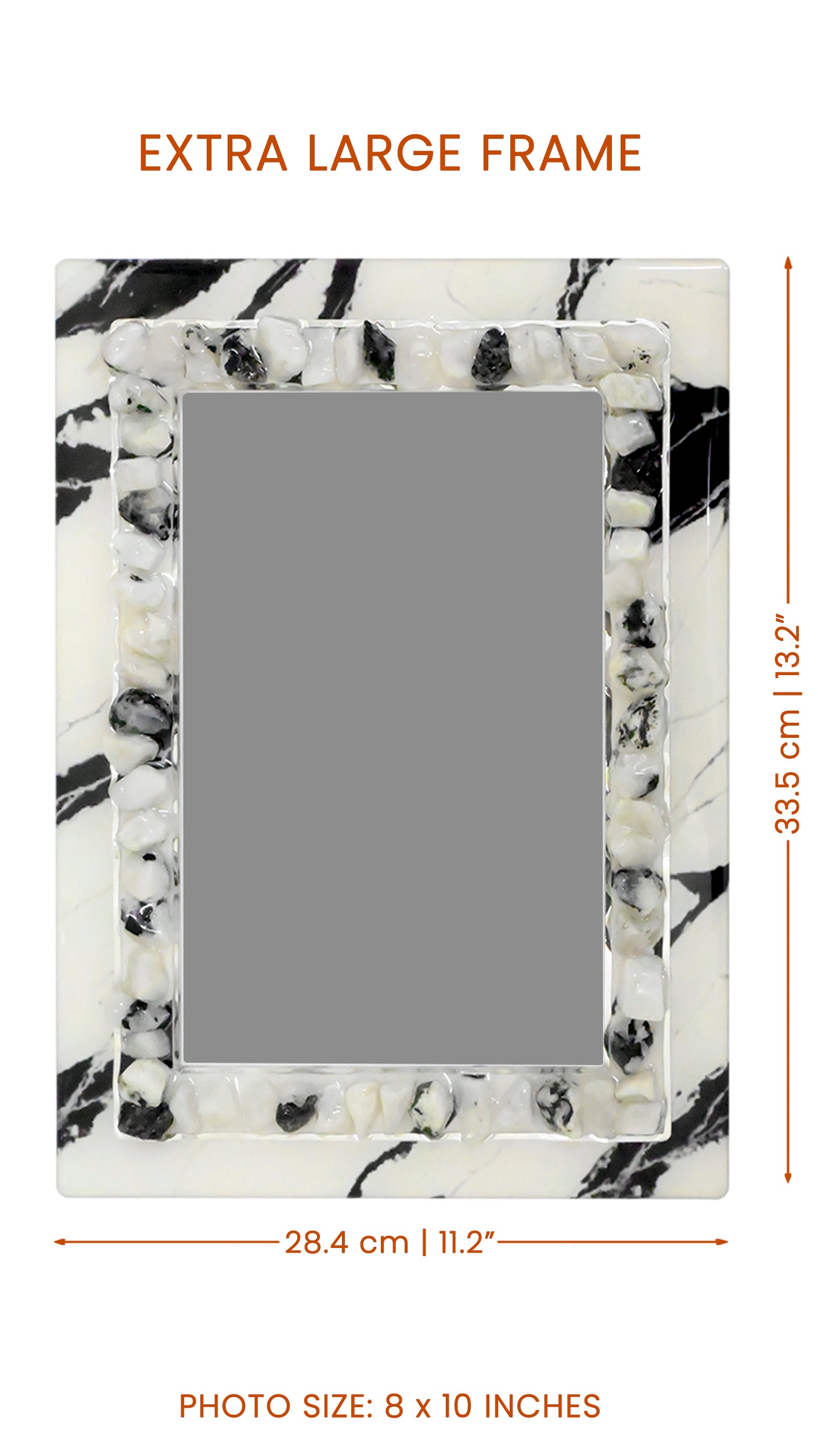 Stones White: Photo Frame