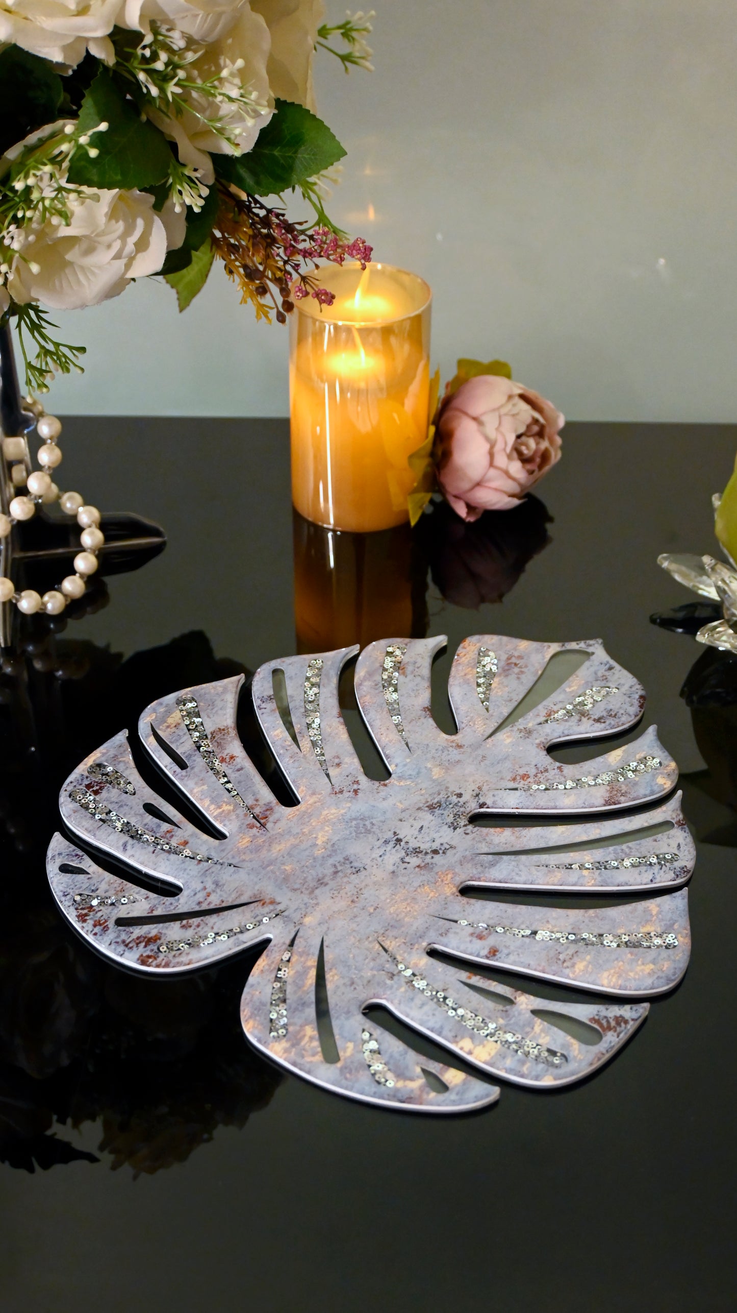 Lotus & Rosette Blue: Placemat