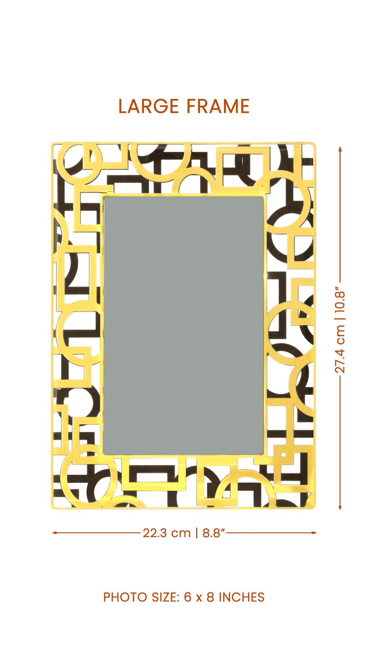 Blocks Black & Gold: Photo Frame