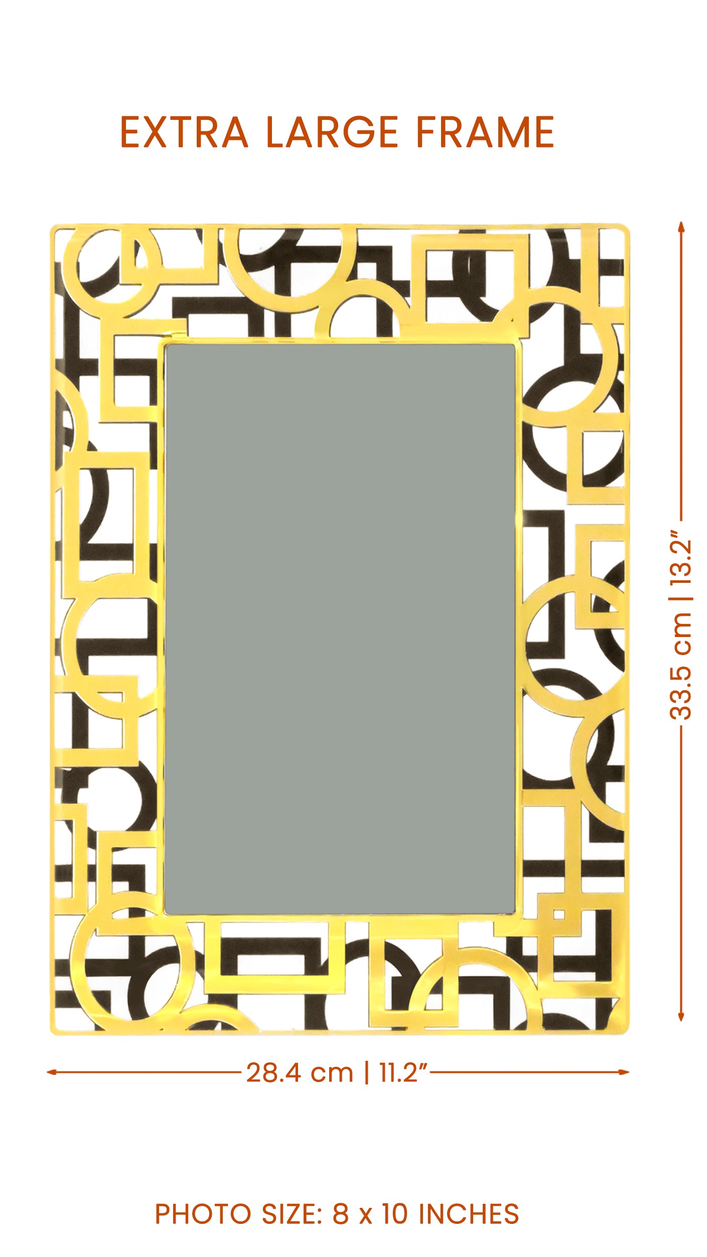 Blocks Black & Gold: Photo Frame