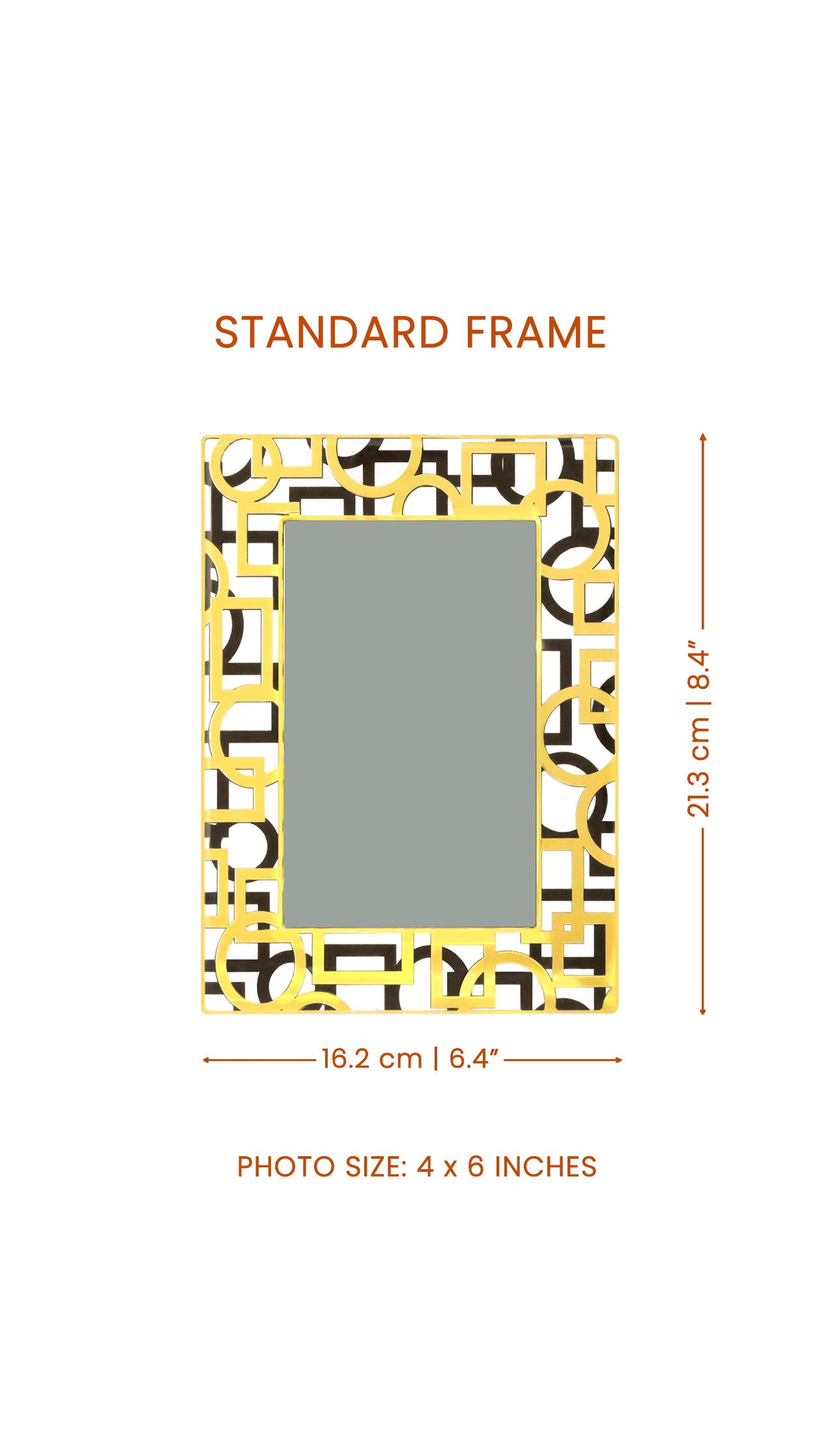 Blocks Black & Gold: Photo Frame