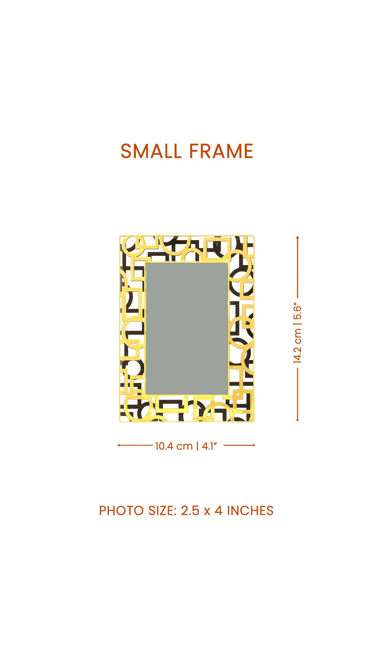 Blocks Black & Gold: Photo Frame