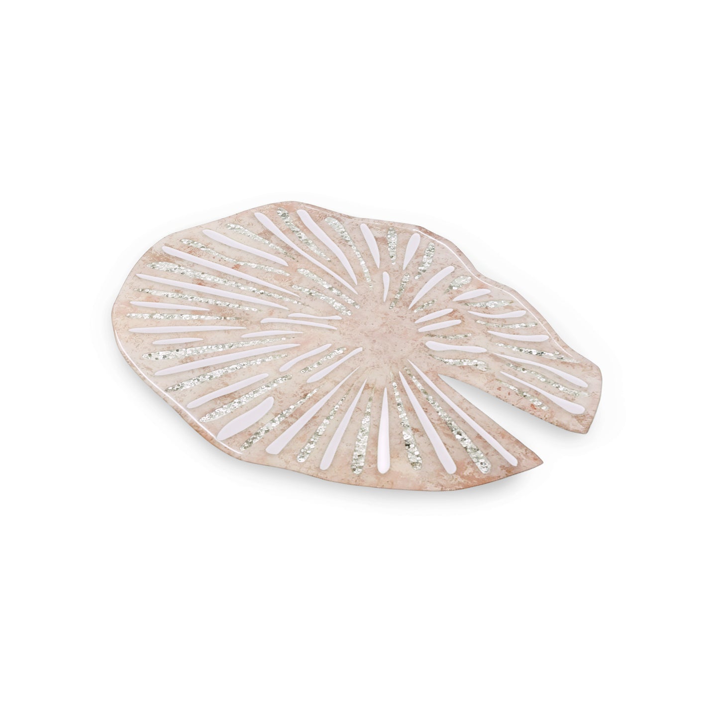 Lotus & Rosette Peach: Oval Placemat