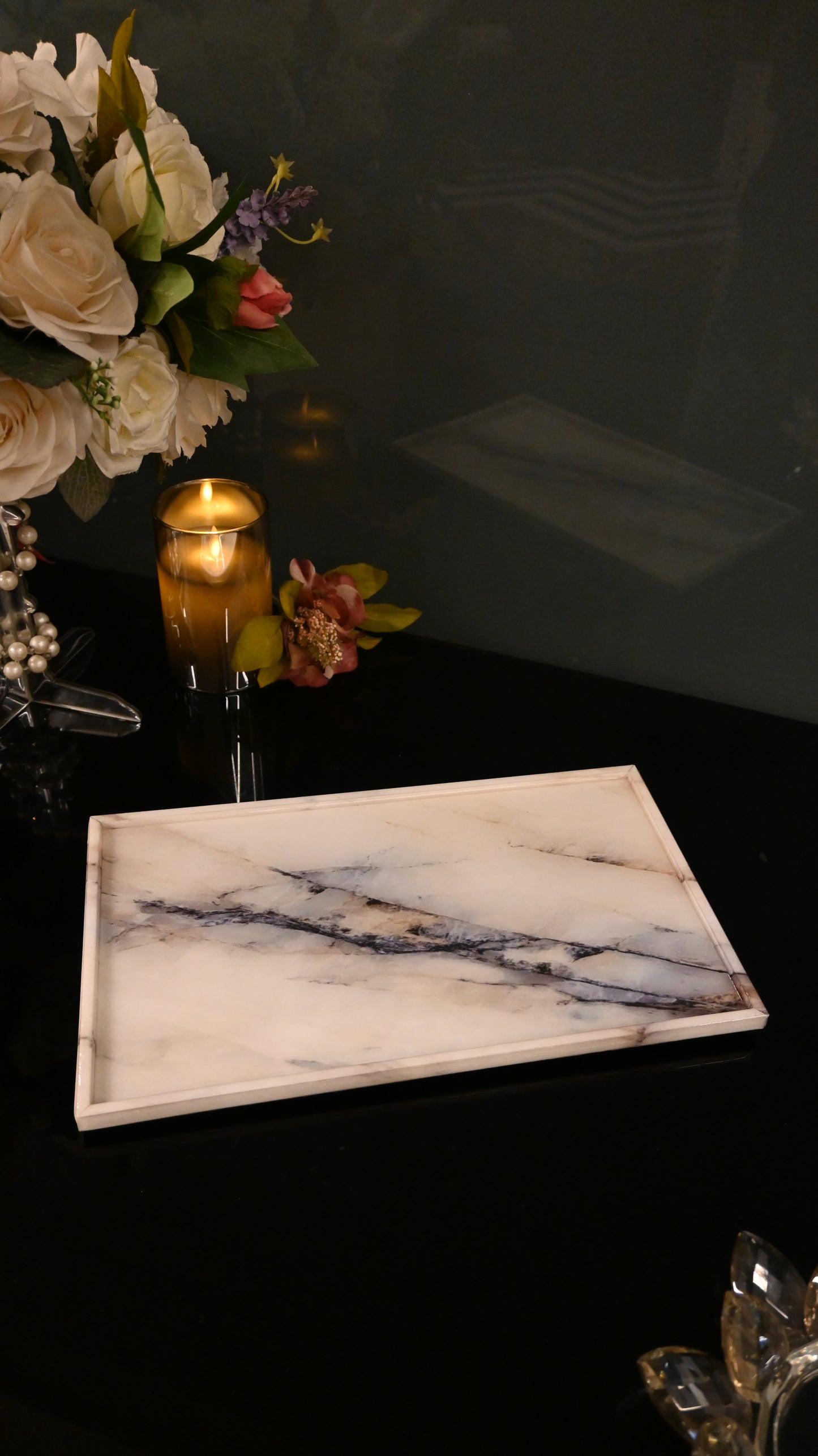 Italian Marble: Medium Platter Tray