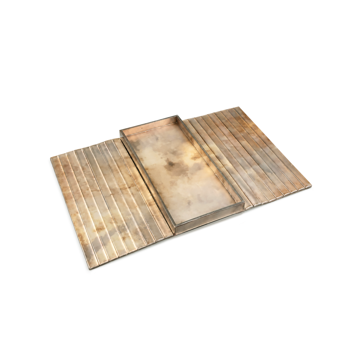 Metallic Silver: Sofa Tray
