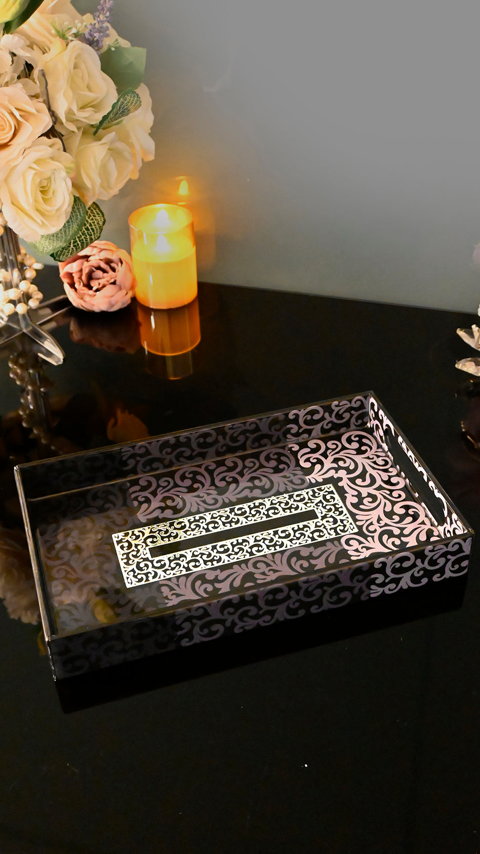Black Imperial: Medium 4 Wall Tray