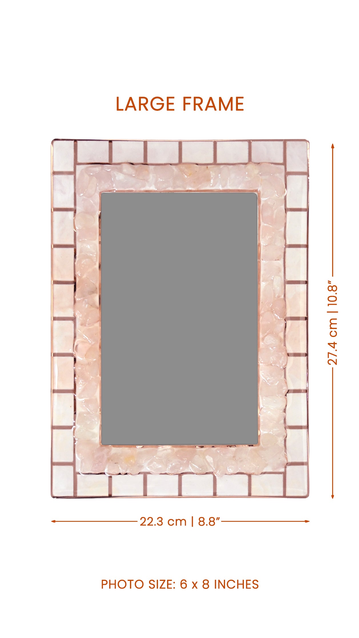 Stones Pink: Photo Frame