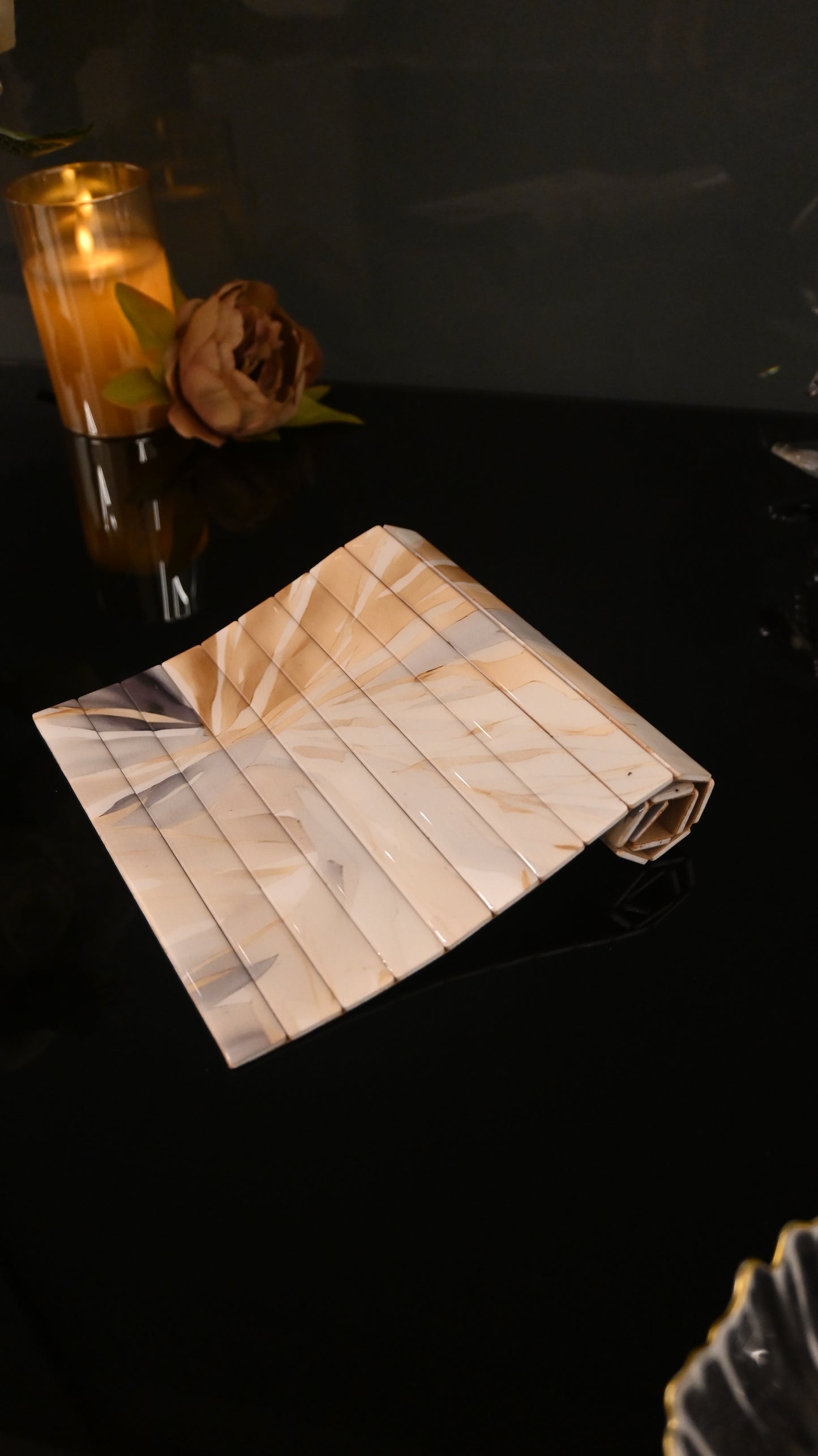 Golden Bloom: Flexi Placemat (13" x 7.5")
