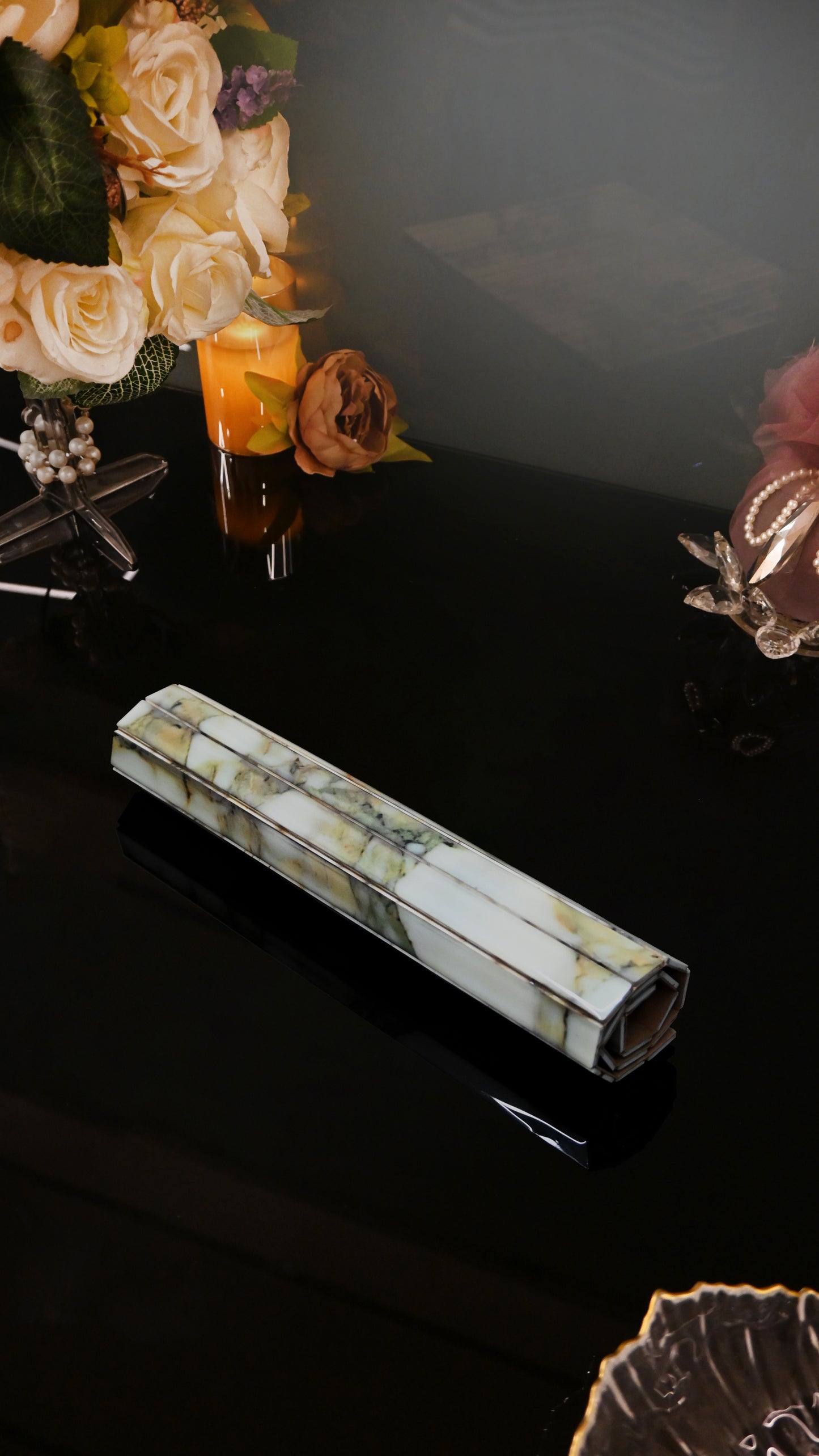 Fluted Marble Green: Flexi Placemat