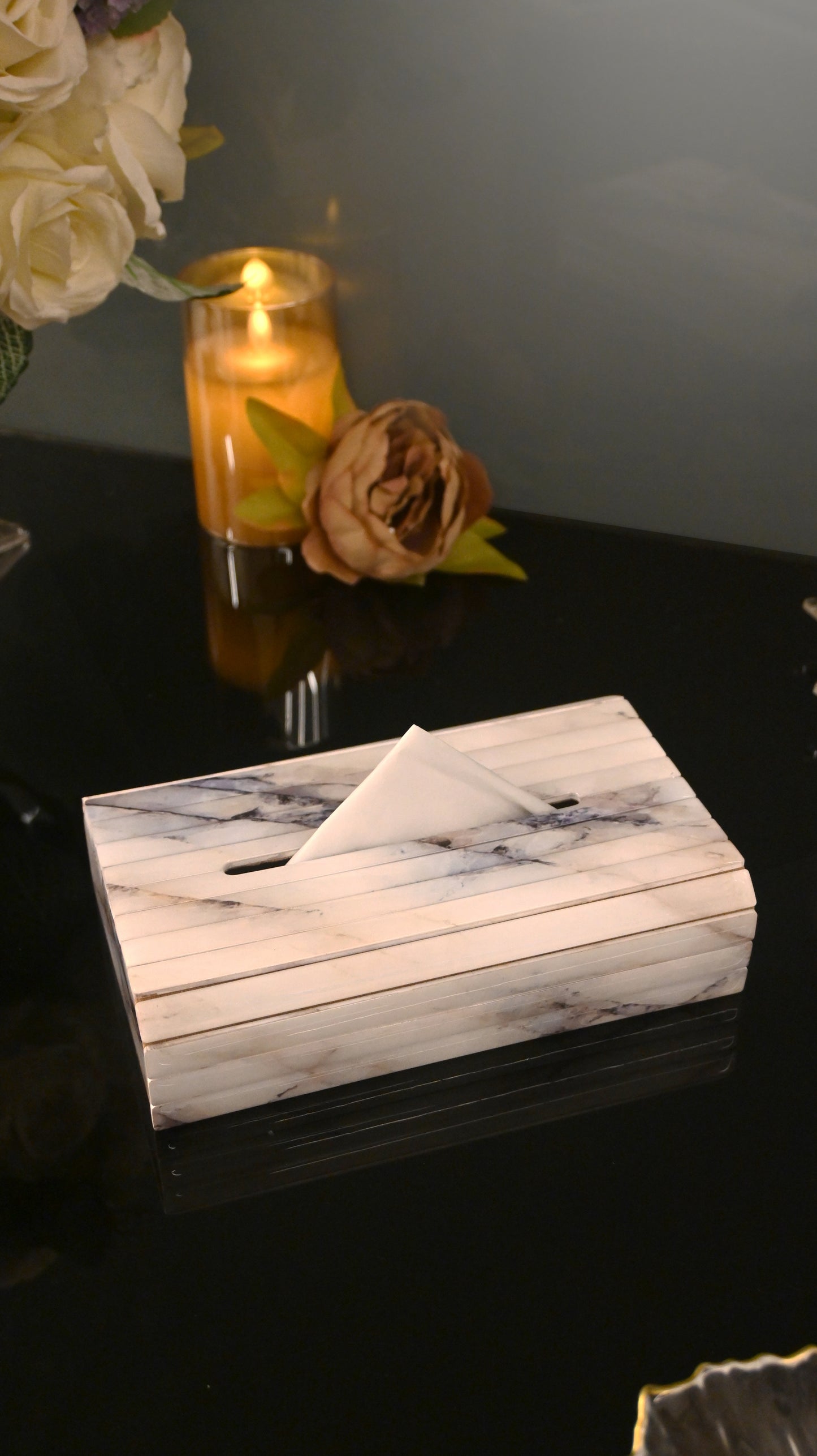 Italian Marble: Flexi Sleek Tissue Box