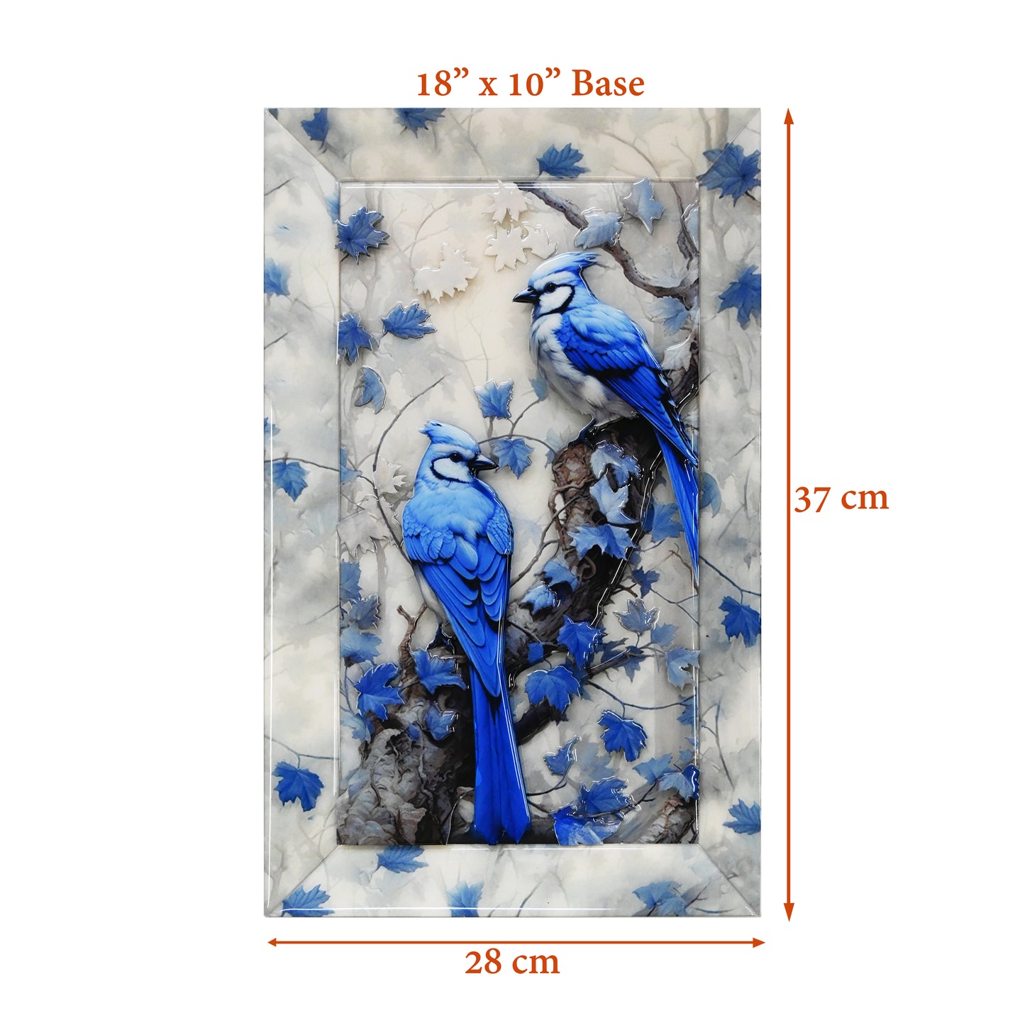 Autumn Blue Jay: 3D Wallart