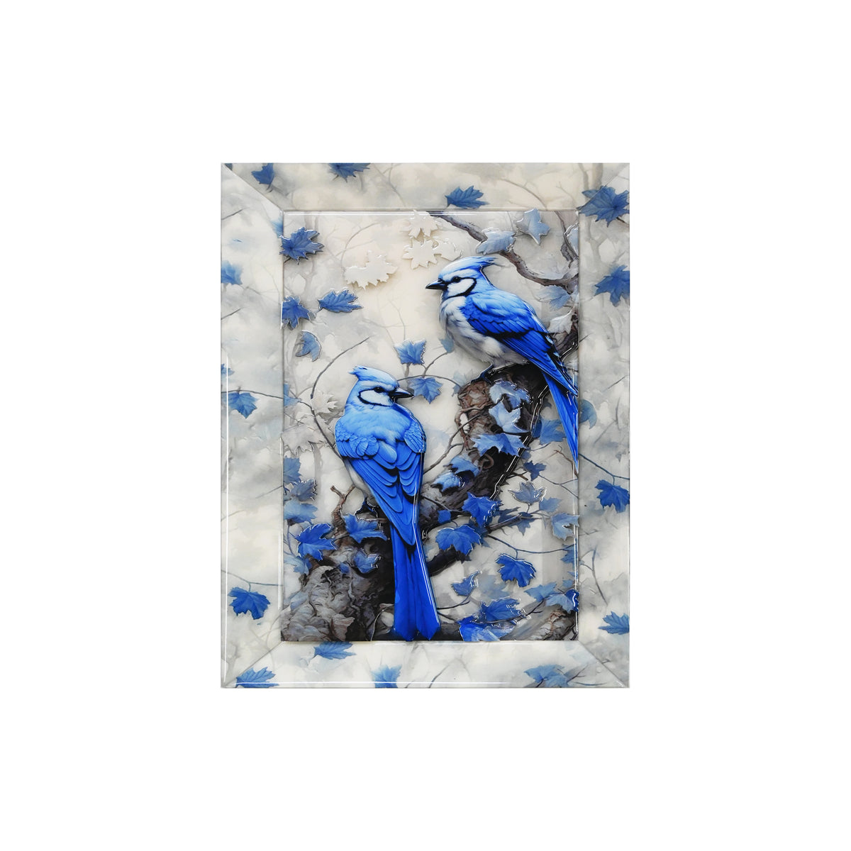 Autumn Blue Jay: 3D Wallart