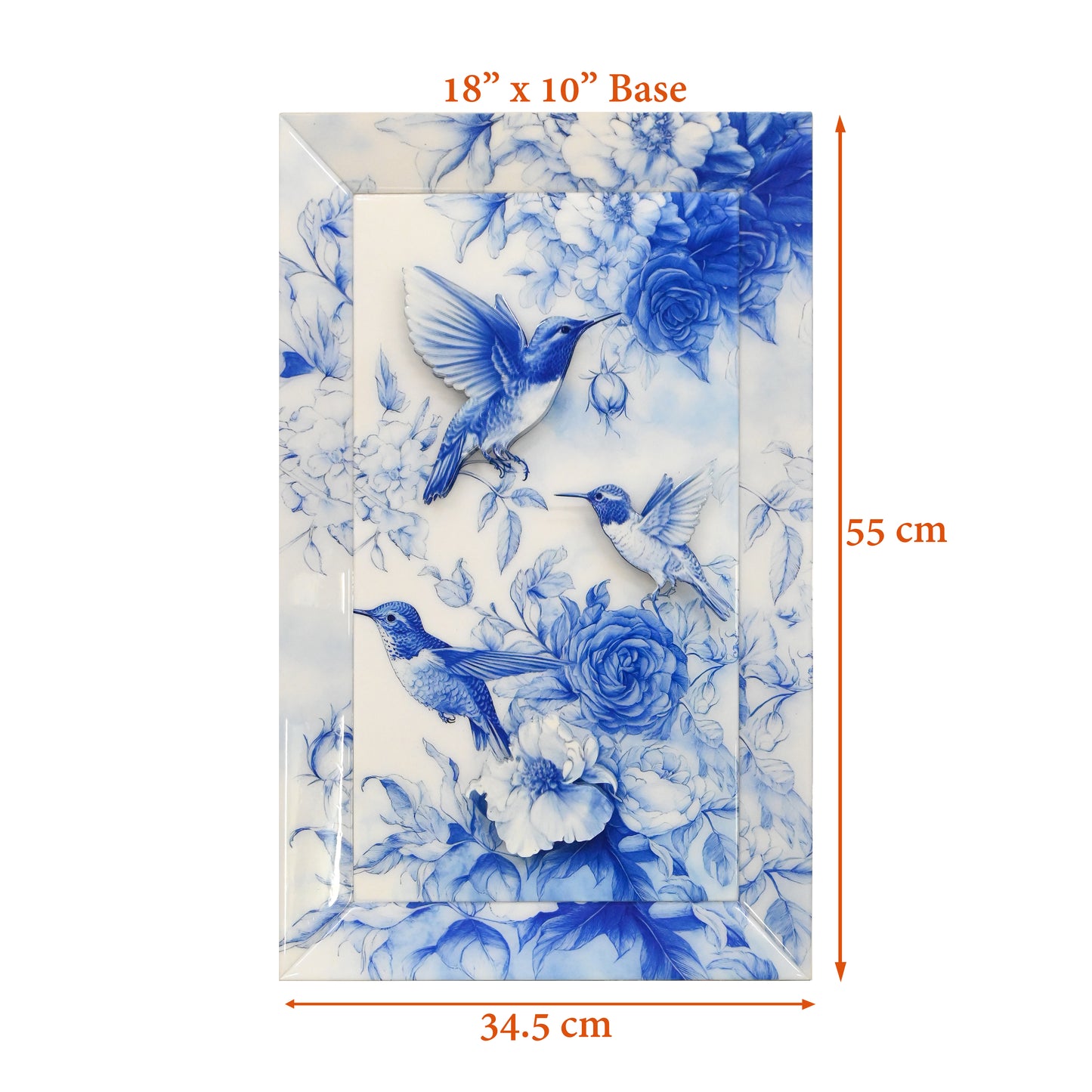 Blossom Hummingbirds: 3D Wallart