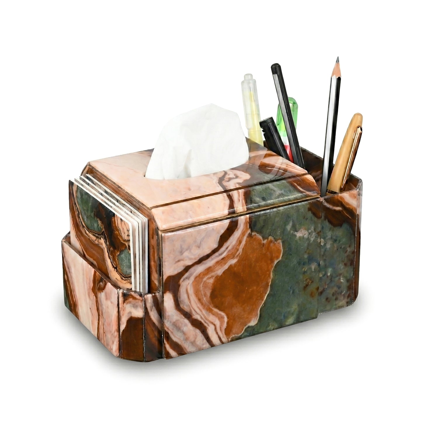 Earth Marble: Tissue Box Organiser