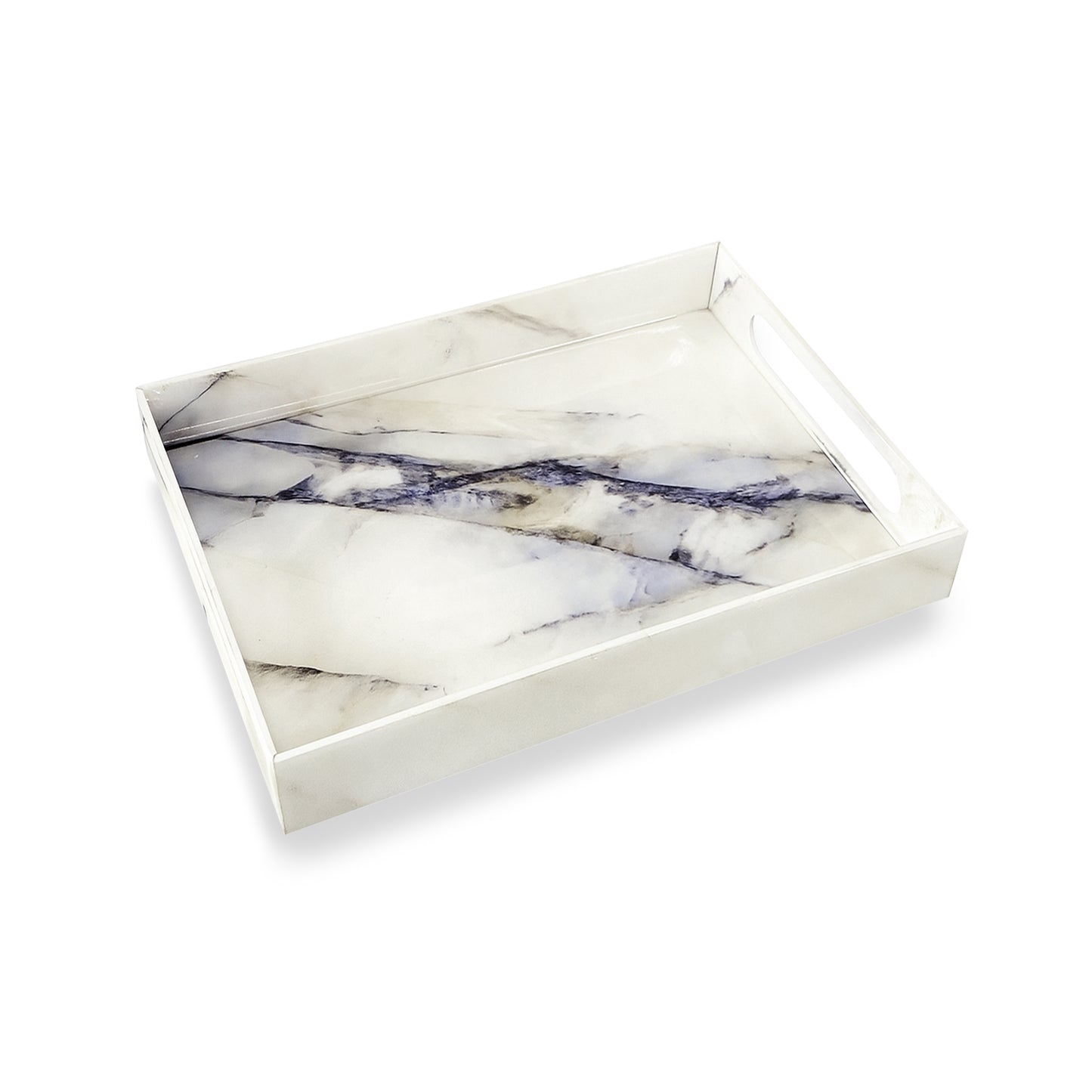 Italian Marble: Rectangular 4 Wall Tray
