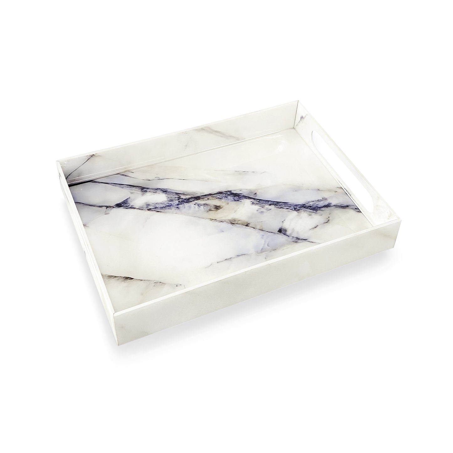 Italian Marble: Rectangular 4 Wall Tray