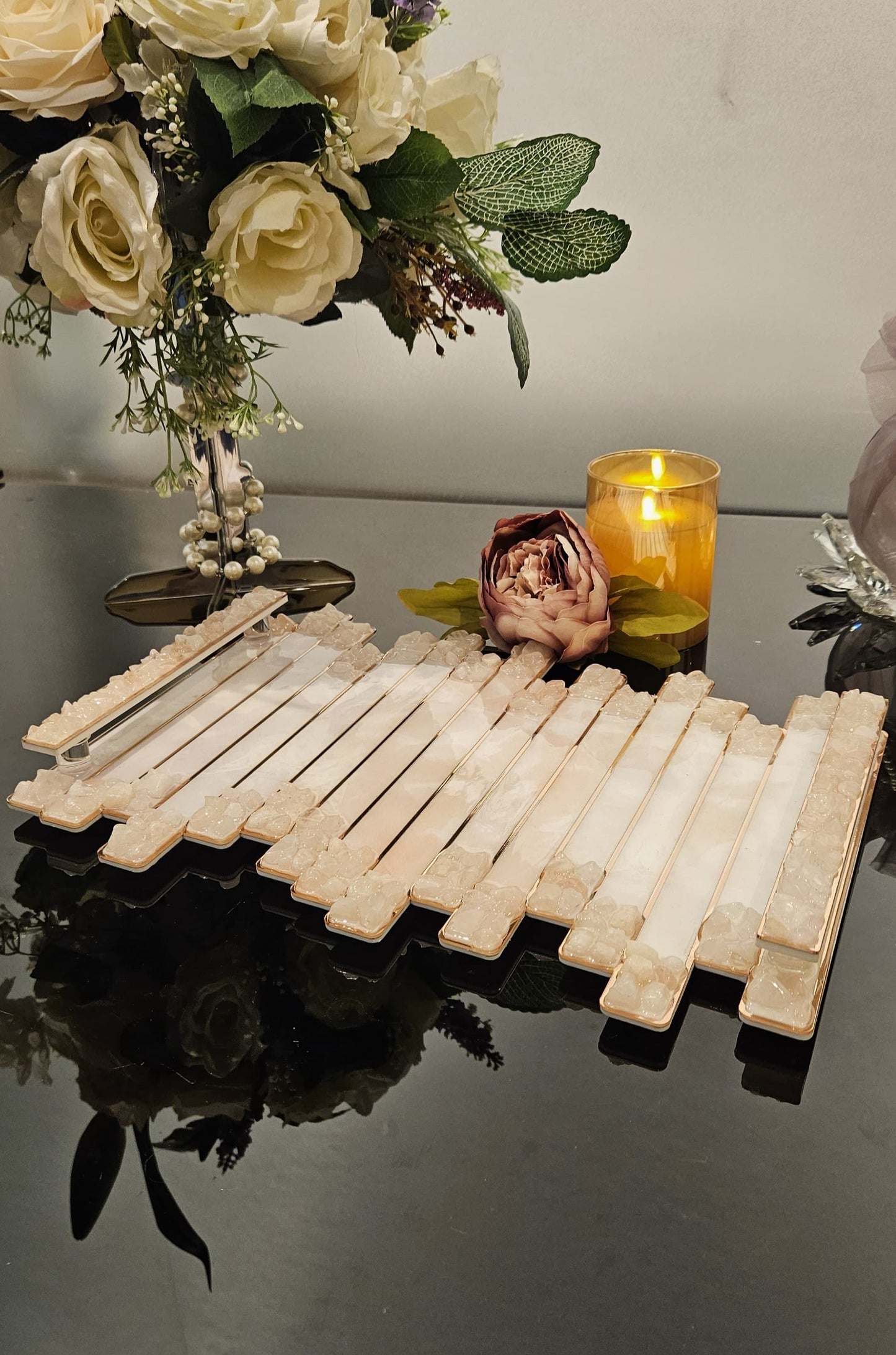 High-Low Stones Pink: Standard Tray