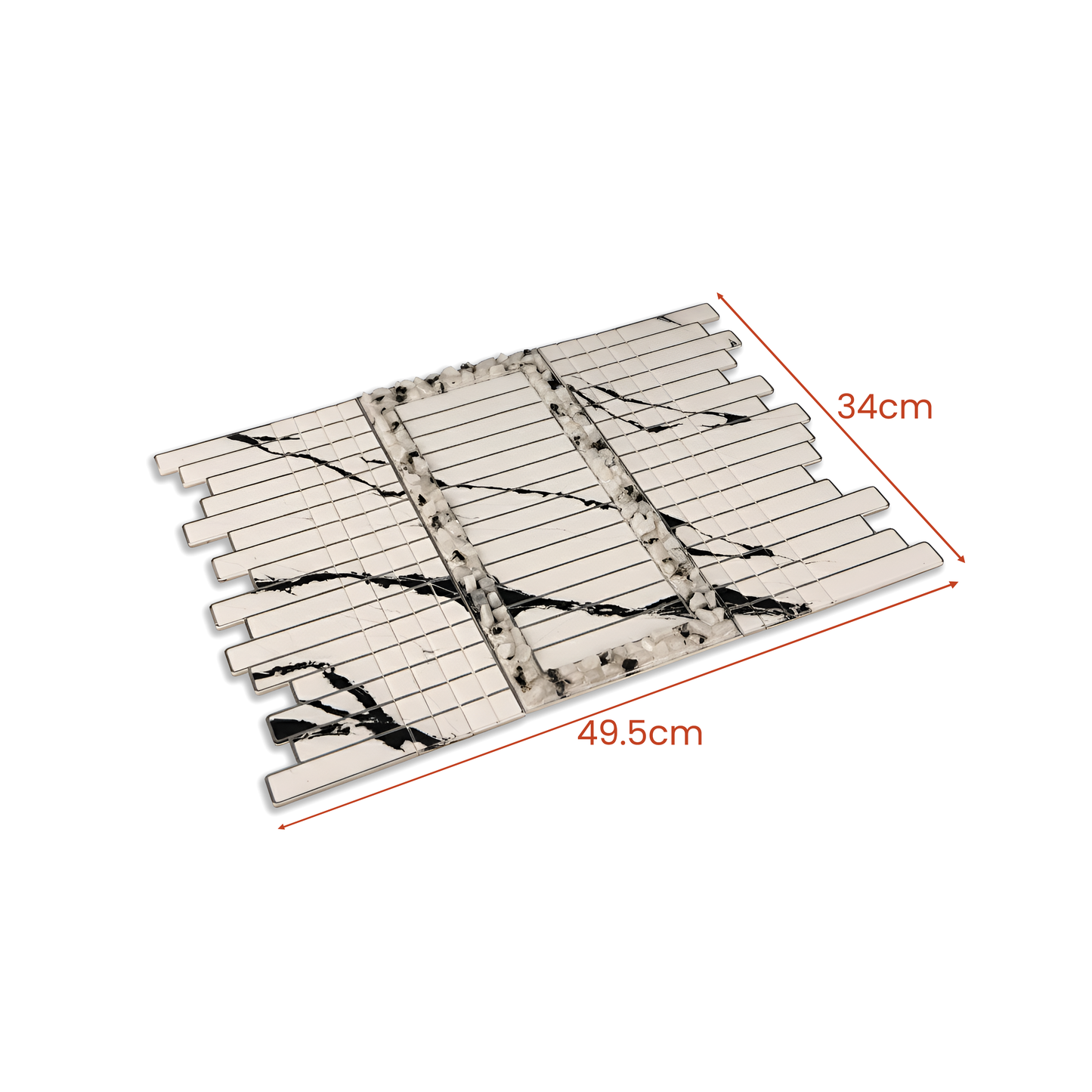 High Low Stones White: Sofa Tray