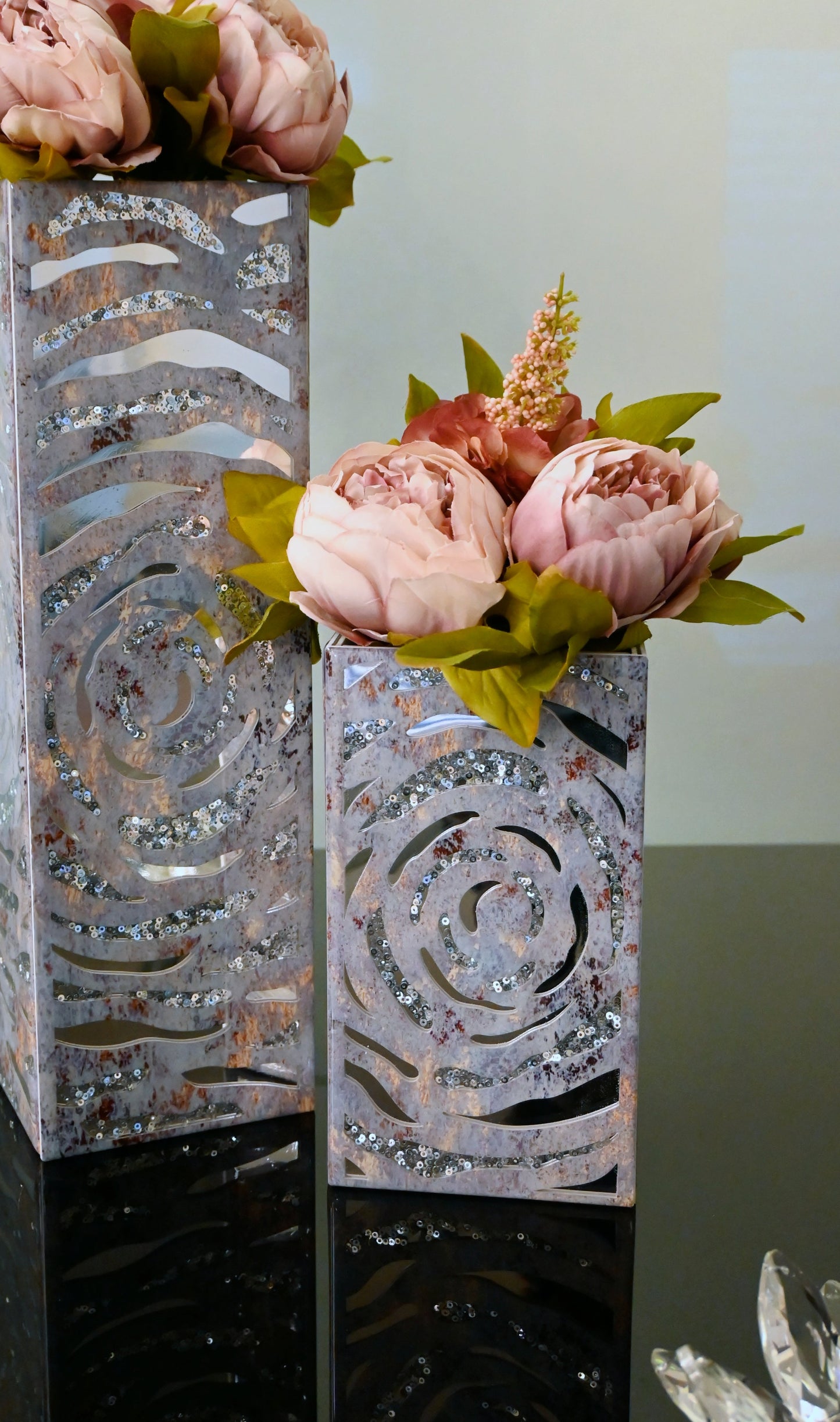 Lotus & Rosette Blue: Medium Vase
