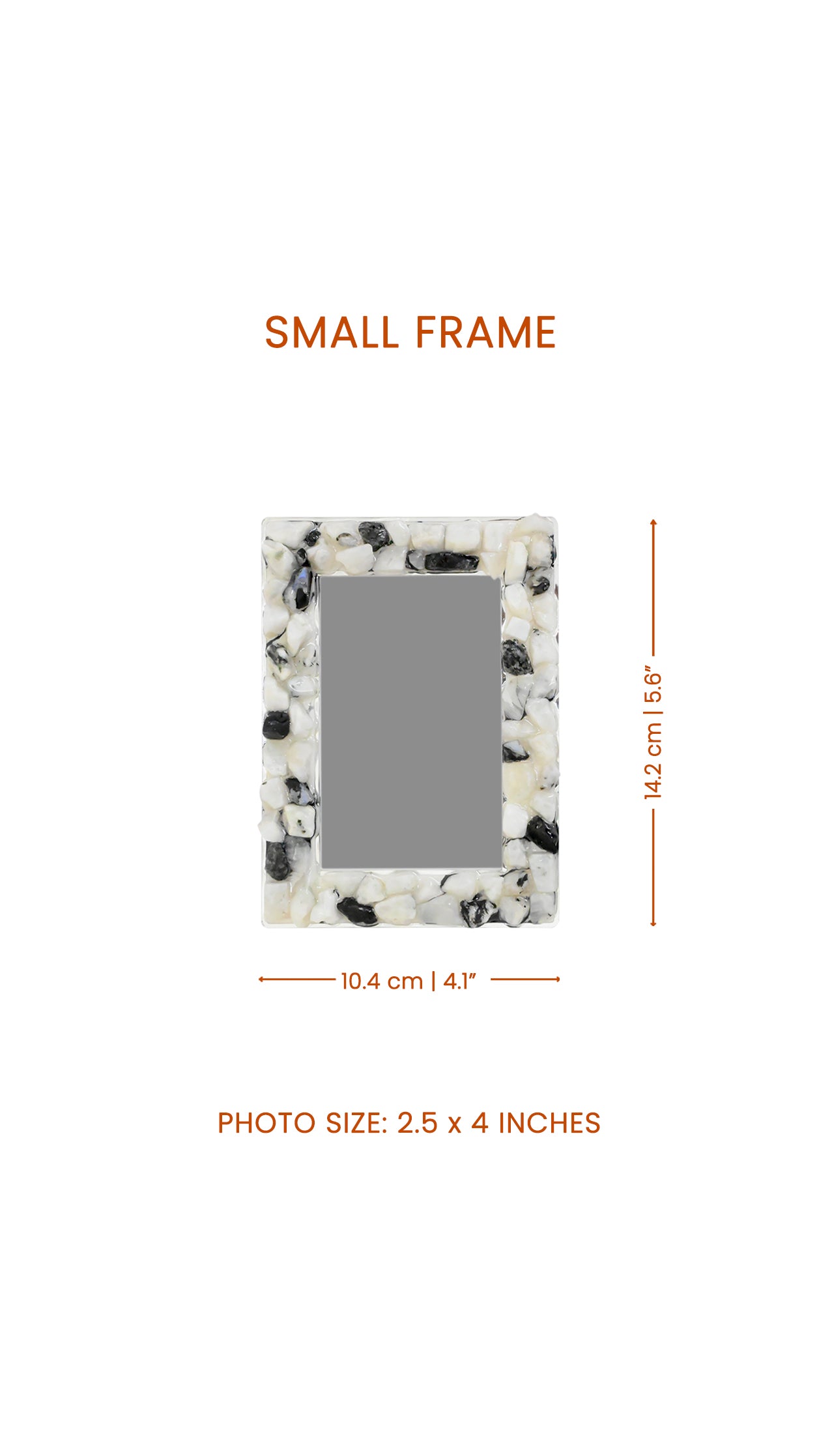 Stones White: Photo Frame