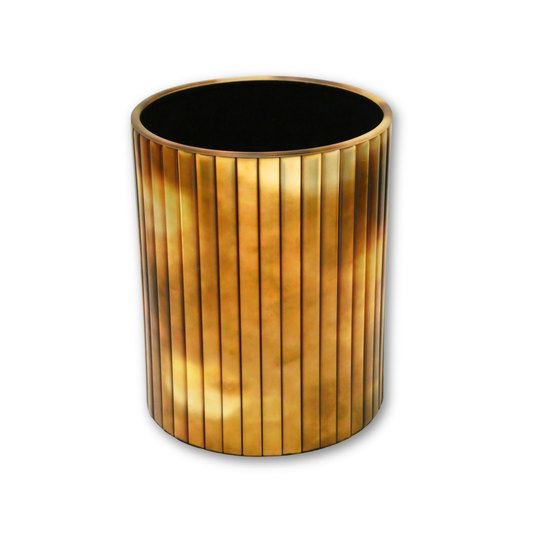 Metallic Gold: Waste Bin