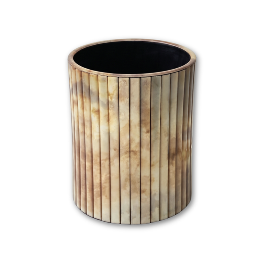 Metallic Silver: Waste Bin