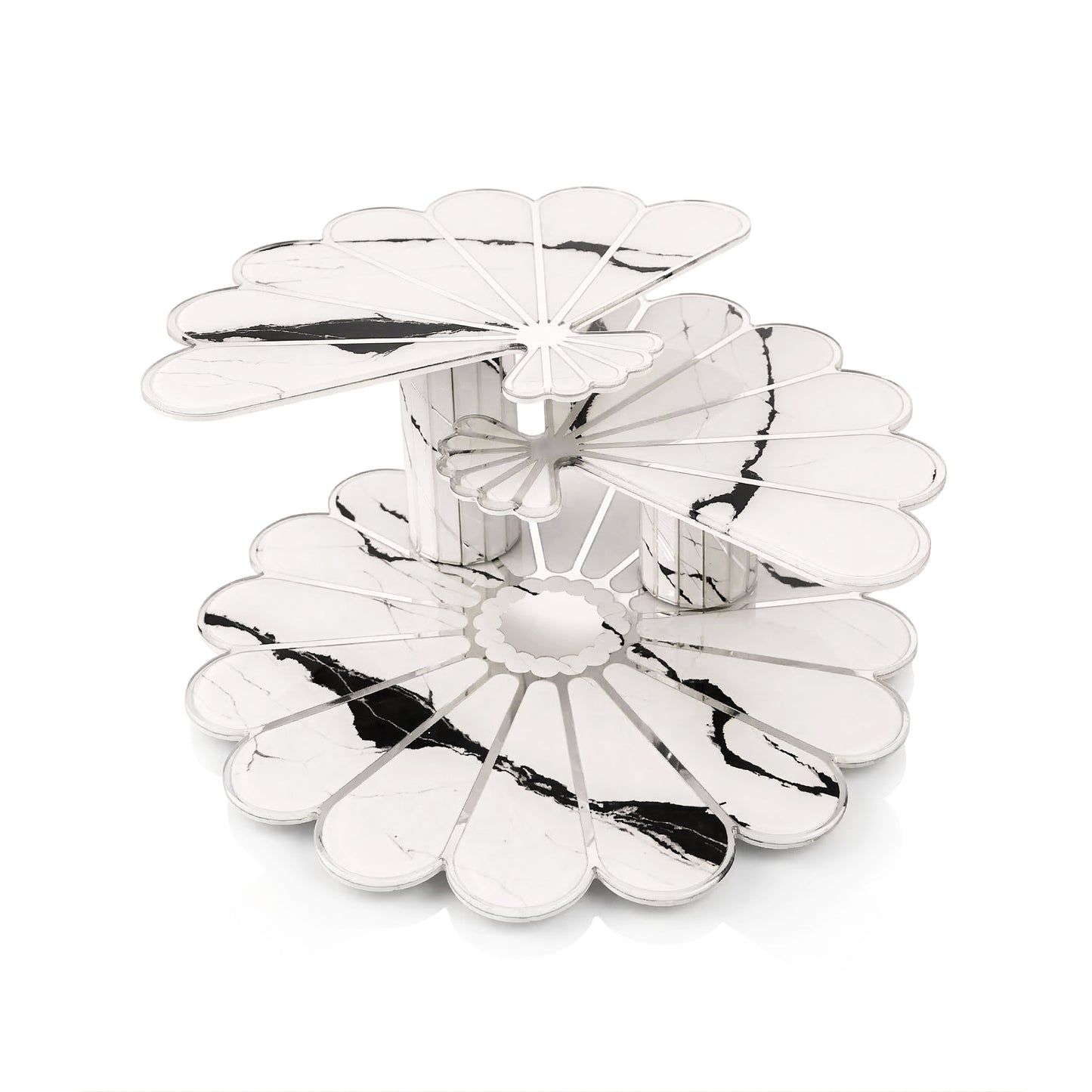 Daisy White:  3 Layer Cake Stand