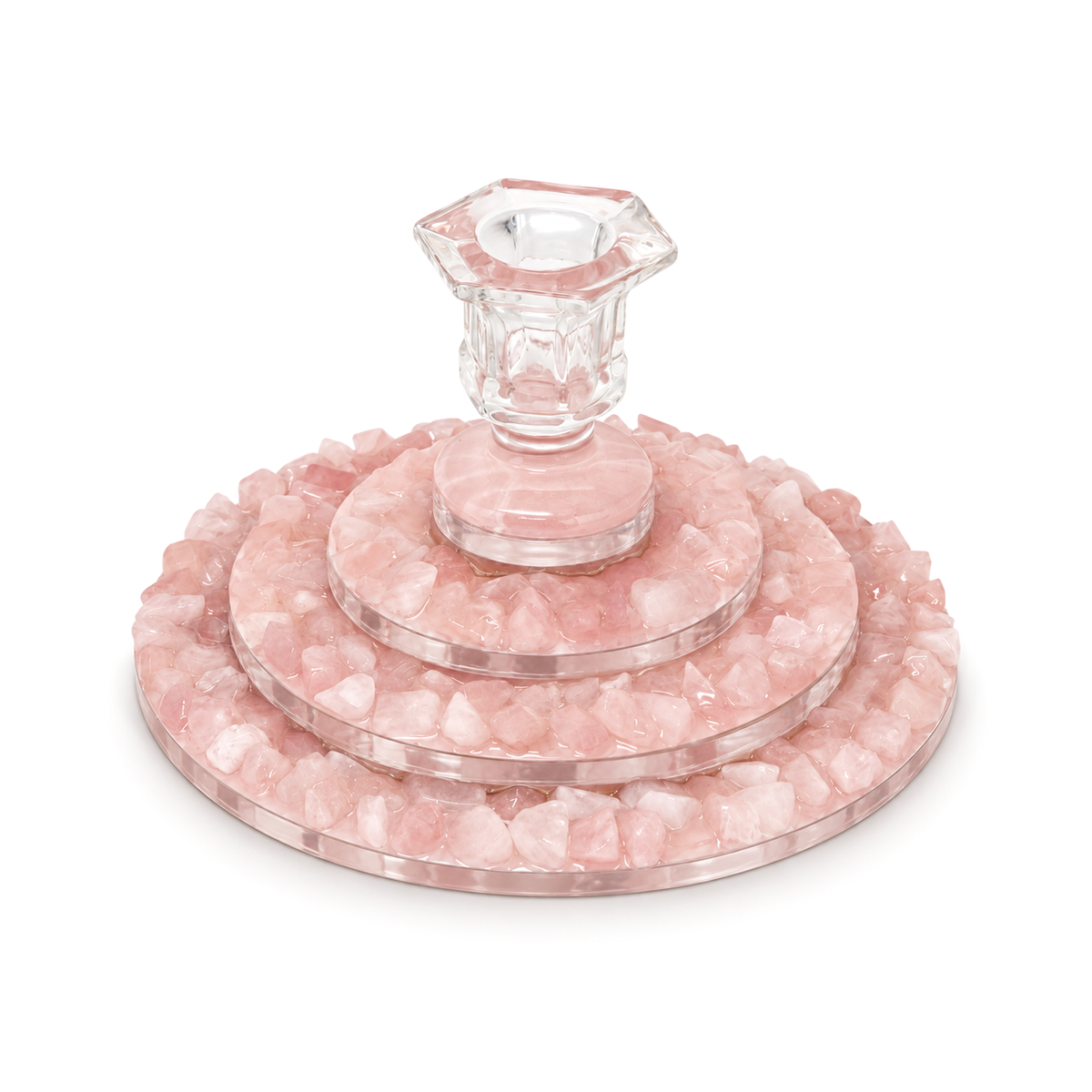 Pink Stones: Stepstone Candle Stand
