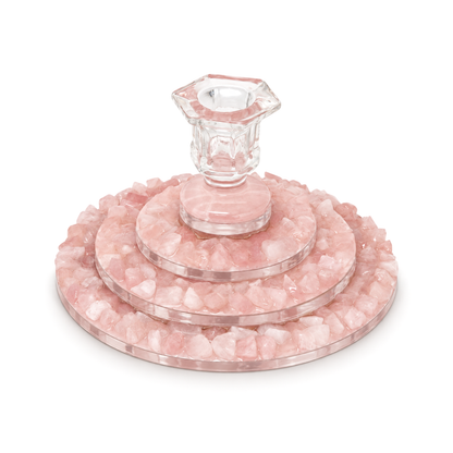 Pink Stones: Stepstone Candle Stand