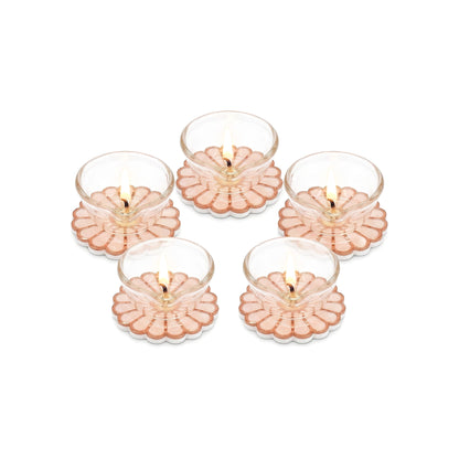 Daisy Rose Gold : Diyas (Set Of 5)