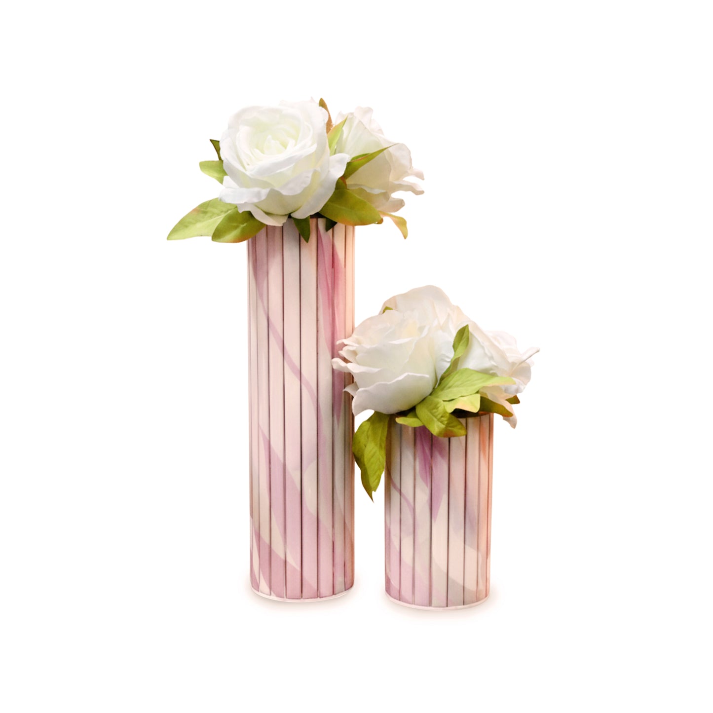 Pink Bloom: Bamboo Vase